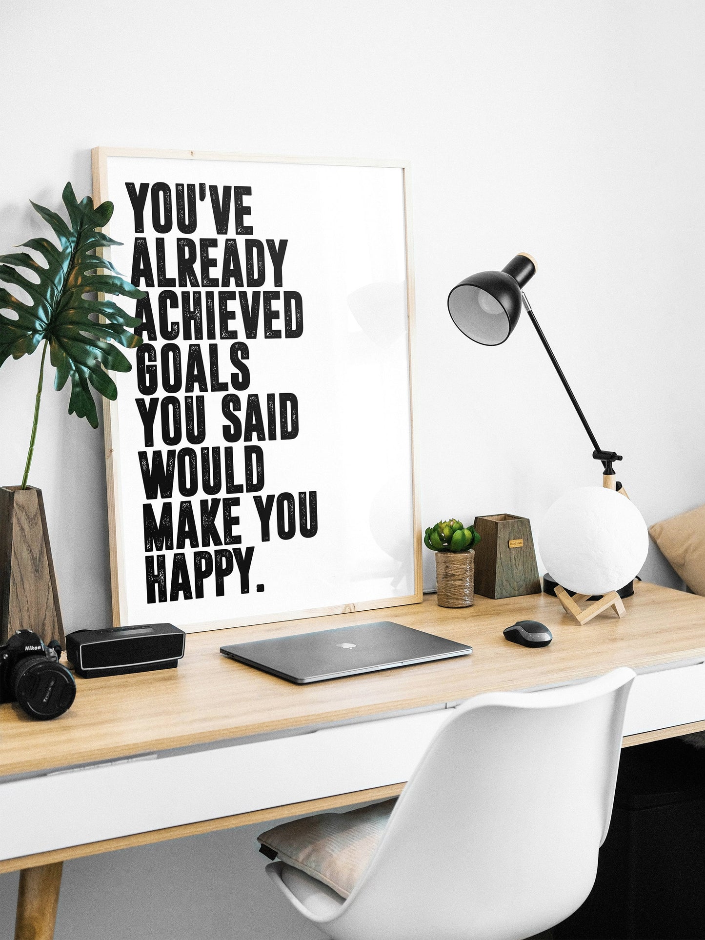 Alex Hormozi - You've Already Achieved Goals Quote | Motivational Poster, Wall Art, Minimalist, Home Office, Gym Poster, Joe Rogan, Quote