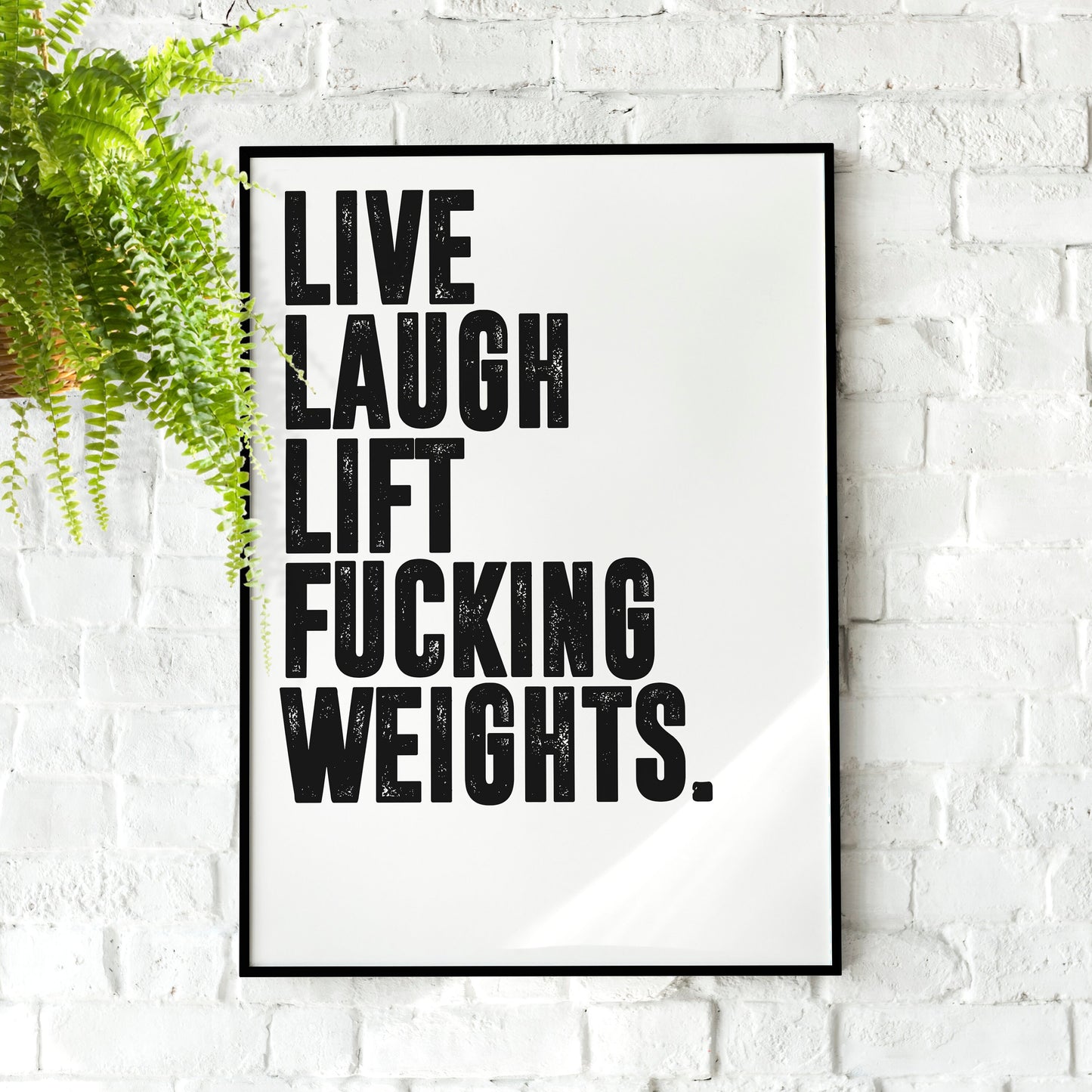 Live Laugh Lift | Home Gym Decor, Gym wall art, Gym Poster, Motivational Wall Art, Workout Poster, Home Décor, Jocko Willink, Funny Poster