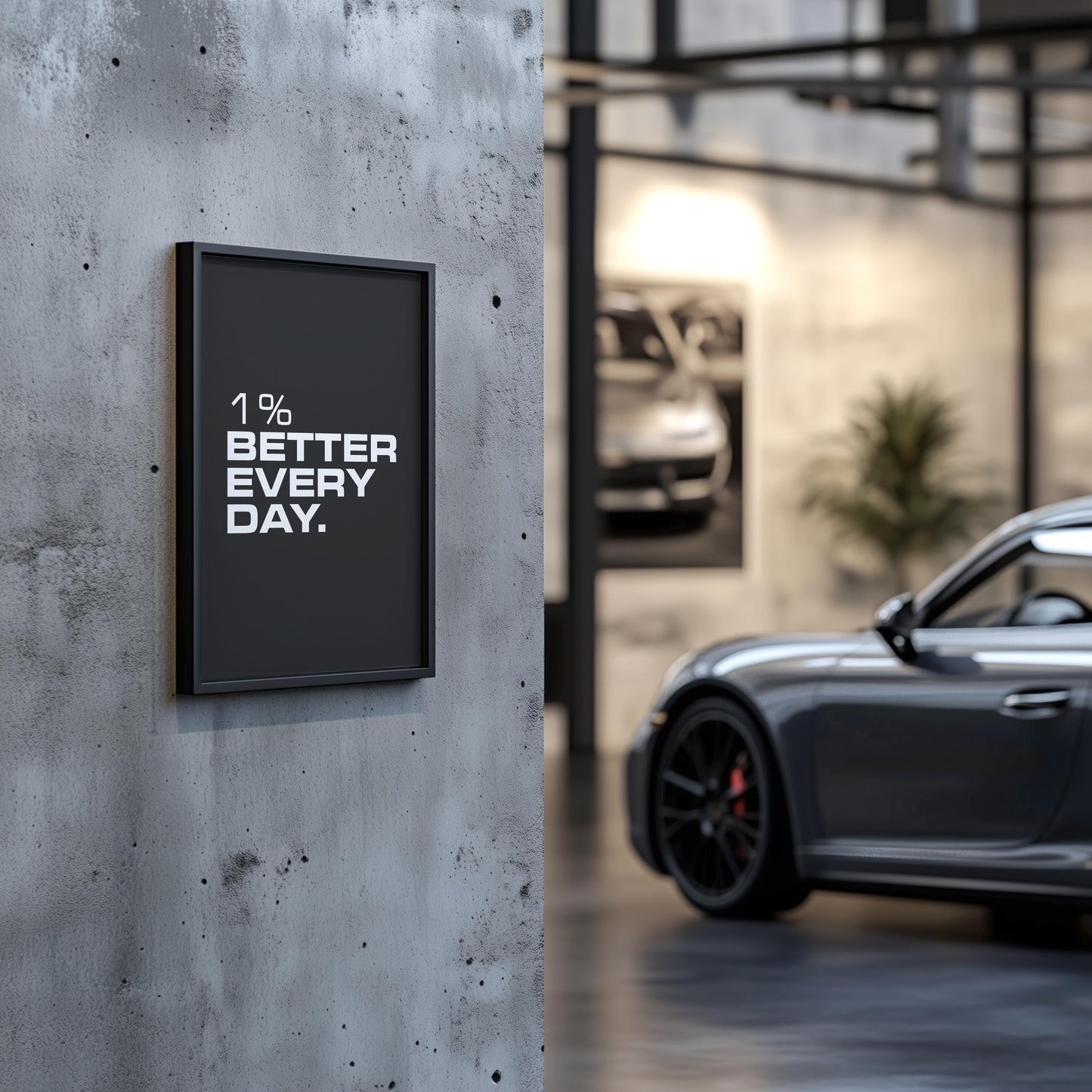1% Better Every Day | Motivational Poster, Wall Art, Discipline, Home Office, Gym Poster, Inspirational, Office Art, Success Quote