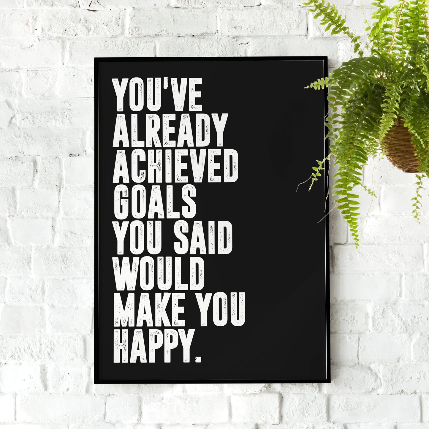 Alex Hormozi - You've Already Achieved Goals Quote | Motivational Poster, Wall Art, Minimalist, Home Office, Gym Poster, Joe Rogan, Quote