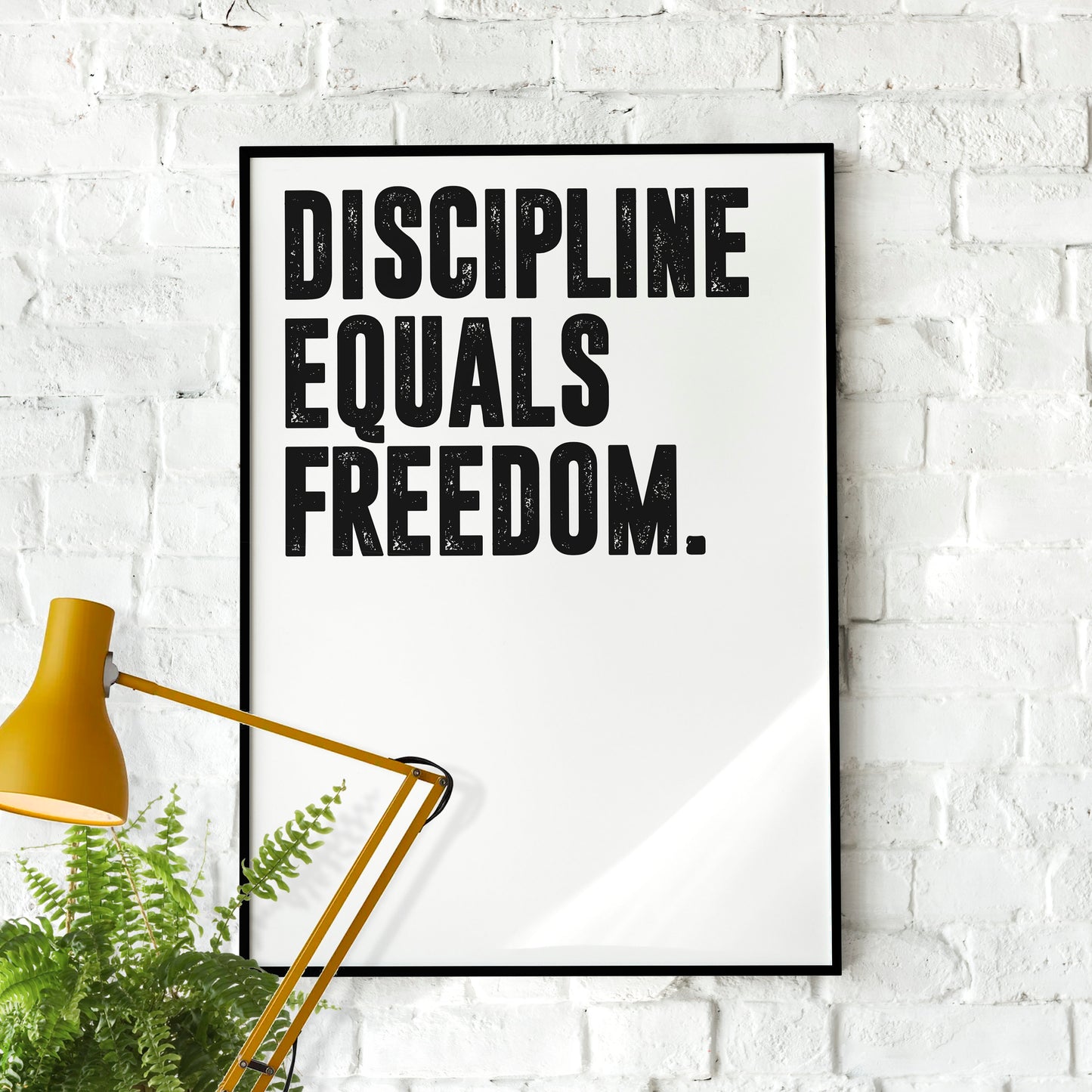 Jocko Willink Discipline Equals Freedom | Motivational Wall Art, Poster Quote, Minimalist, Home Office Print Inspirational Quotes Home Décor