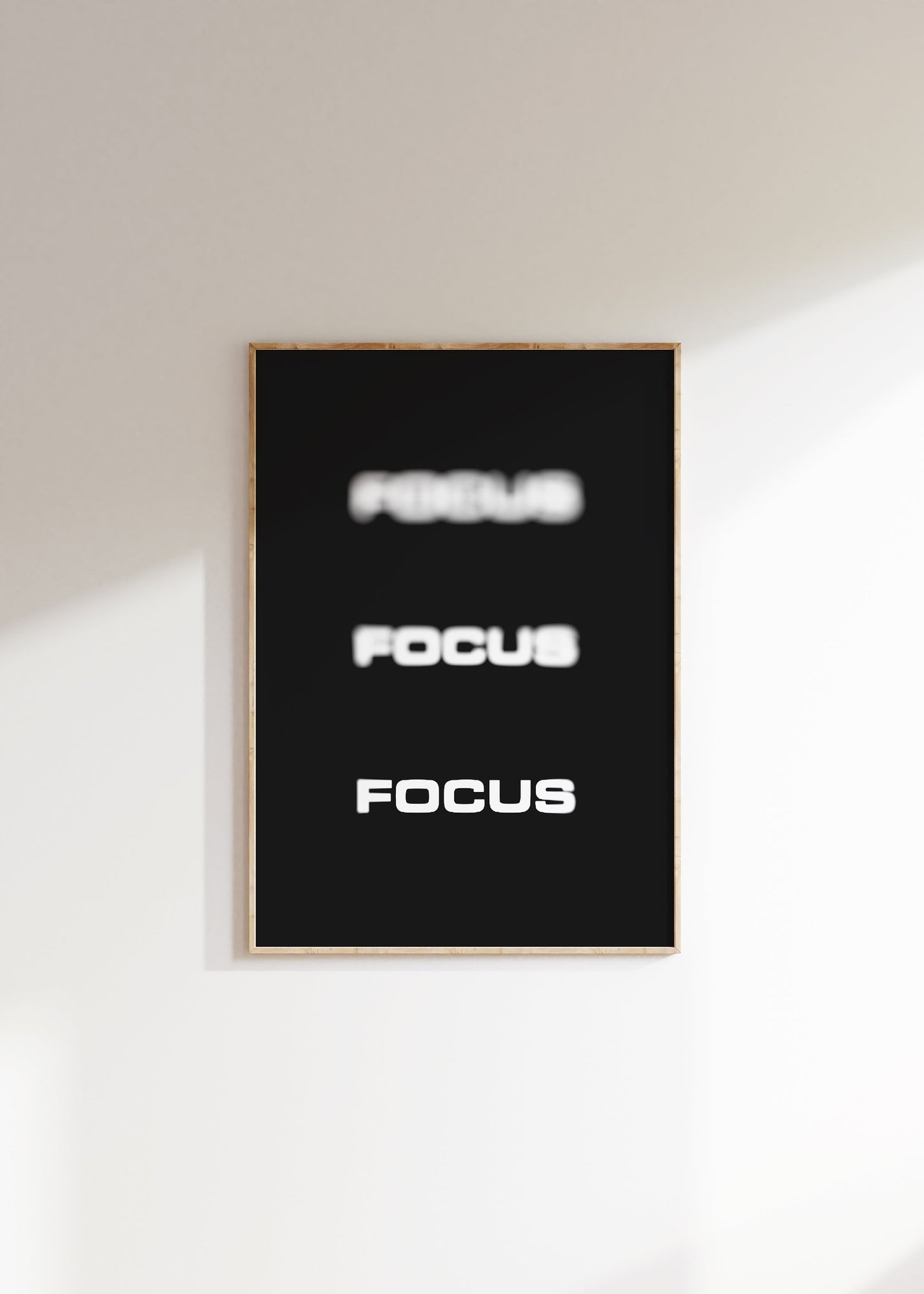 Focus | Motivational Poster, Wall Art, Minimalist, Home Office, Gym Poster, Home Décor, Office Art, Inspirational Poster, Motivational Print