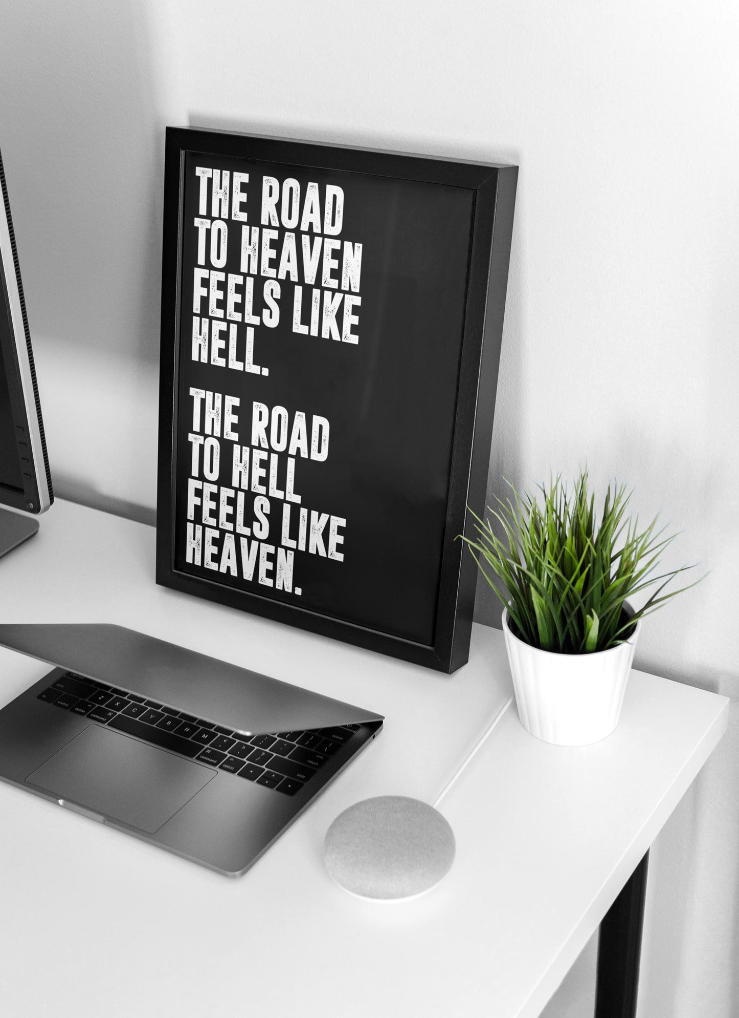 Road to Heaven | Motivational Poster, Wall Art, Discipline, Home Office, Gym Poster, Inspirational, Office Art, Success Quote