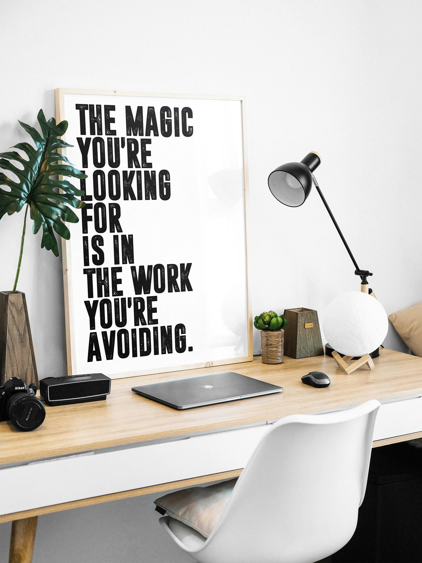 Chris Williamson - The Magic You're Looking for Quote | Motivational Poster, Wall Art, Minimalist, Home Office, Gym Poster, Joe Rogan, Quote
