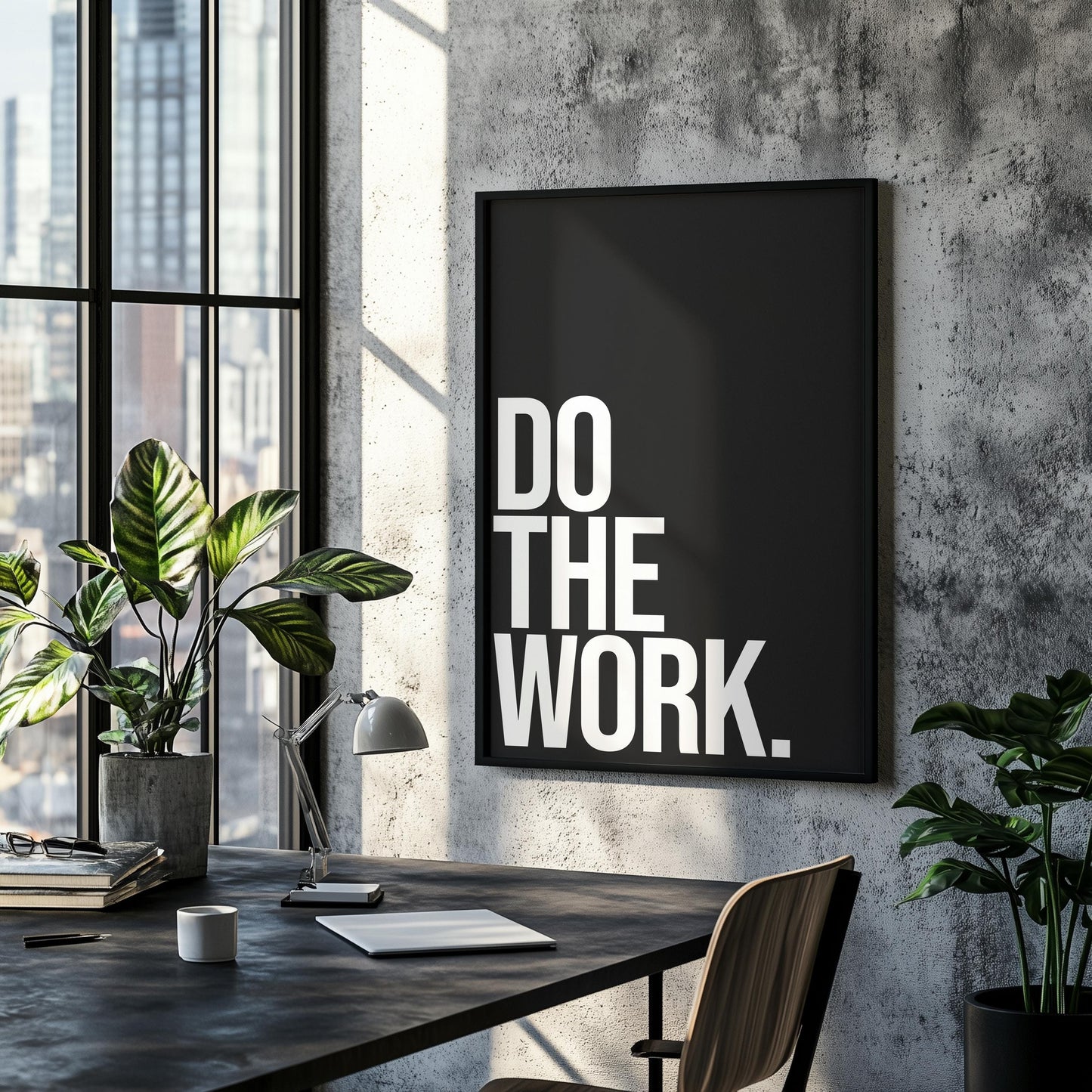 Do The Work. | Motivational Poster, Wall Art, Discipline, Home Office, Gym Poster, Inspirational, Office Art, Success Quote