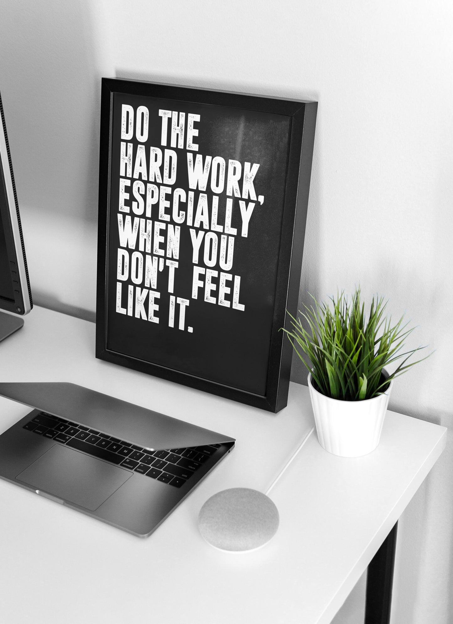 Hamza | Do the Hard Work | Motivational Poster, Wall Art Quote, Minimalist, Home Office, Gym Poster, Home Décor, Joe Rogan