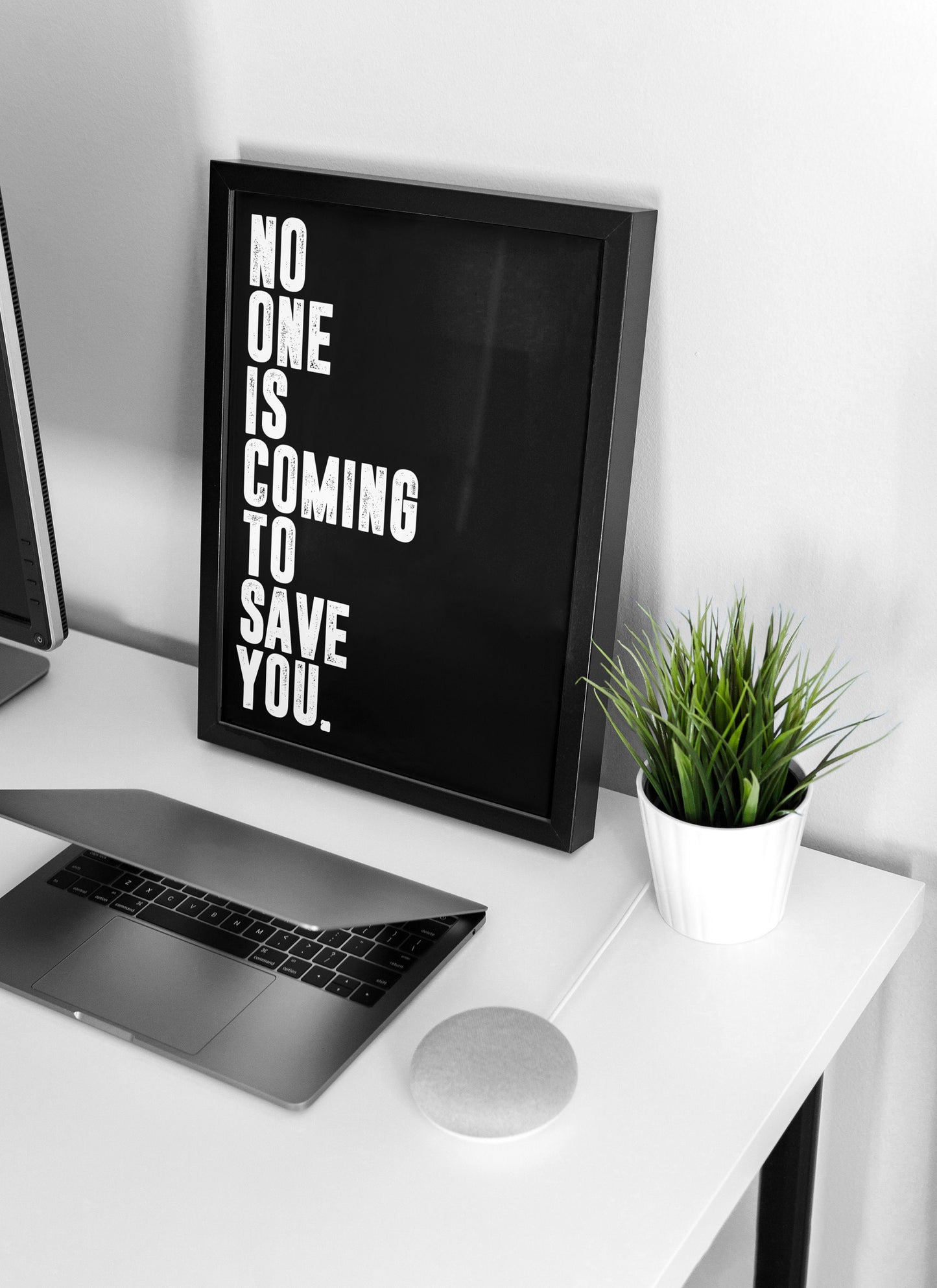 No One is Coming To Save You | Motivational Poster, Wall Art Quote, Minimalist, Home Office, Gym Poster, Home Décor, Rogan, Jocko