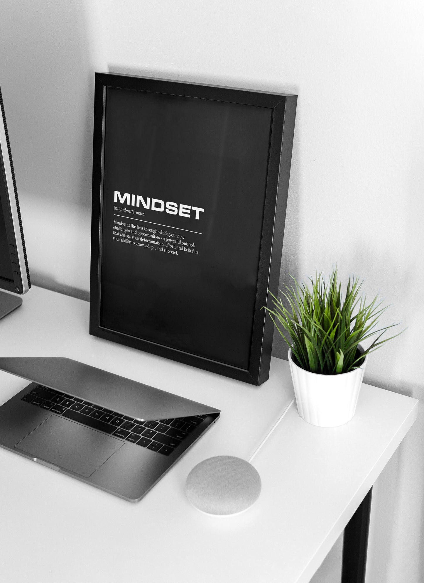 Mindset Definition Inspirational Office Poster Wall Art Print | Inspirational Quotes | Motivational Prints | Motivational Wall Decor