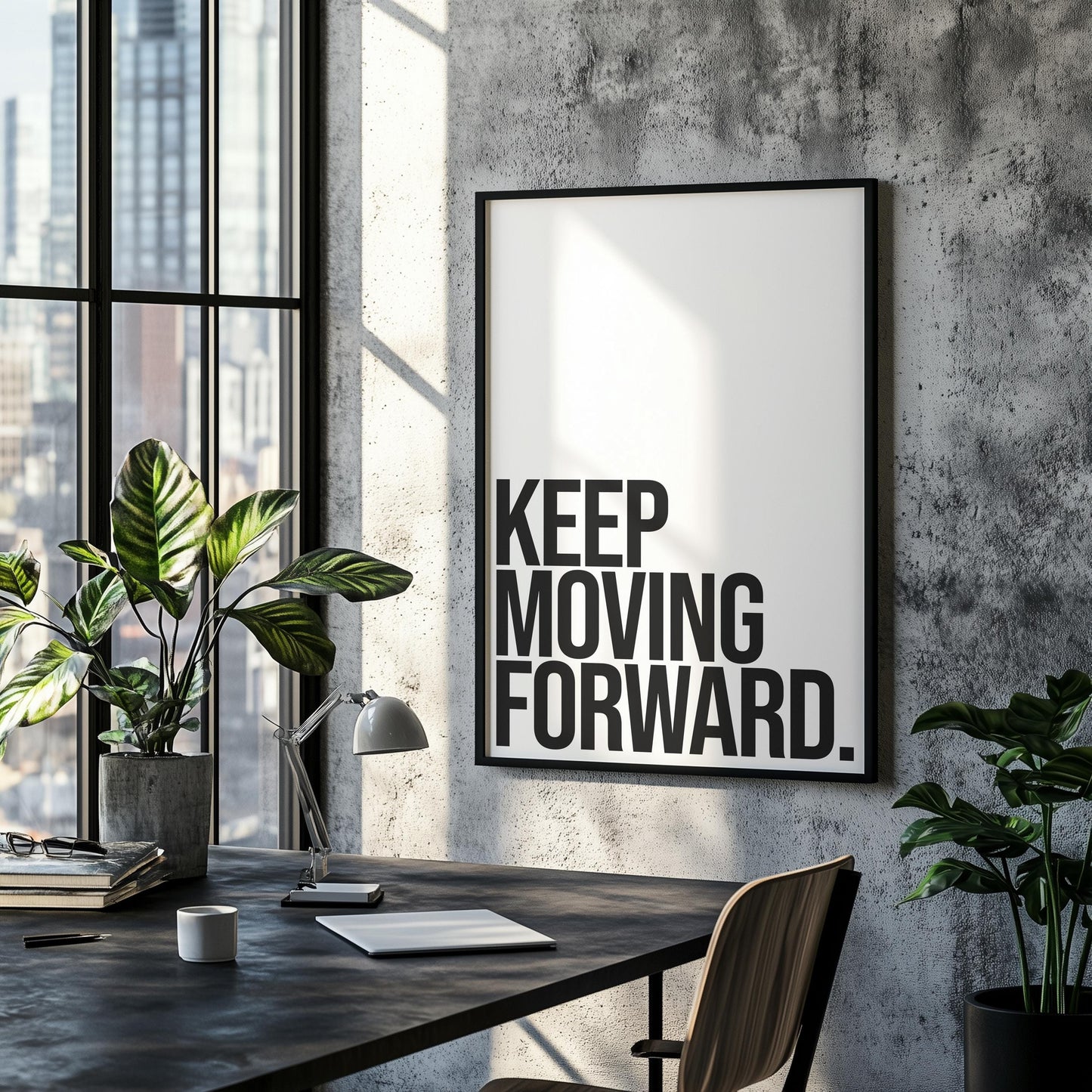 Keep Moving Forward | Motivational Poster, Wall Art, Discipline, Home Office, Gym Poster, Inspirational, Office Art, Success Quote