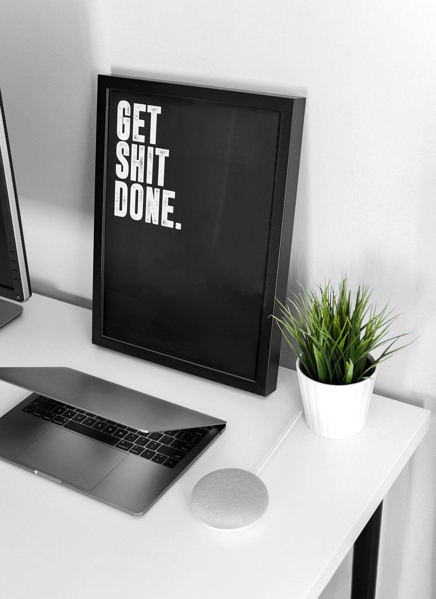 Get Shit Done | Wall art Quote, Minimalist, Wall Decor, Large Art, Inspirational Quotes, Motivation, Office Poster, Gym art Home Décor