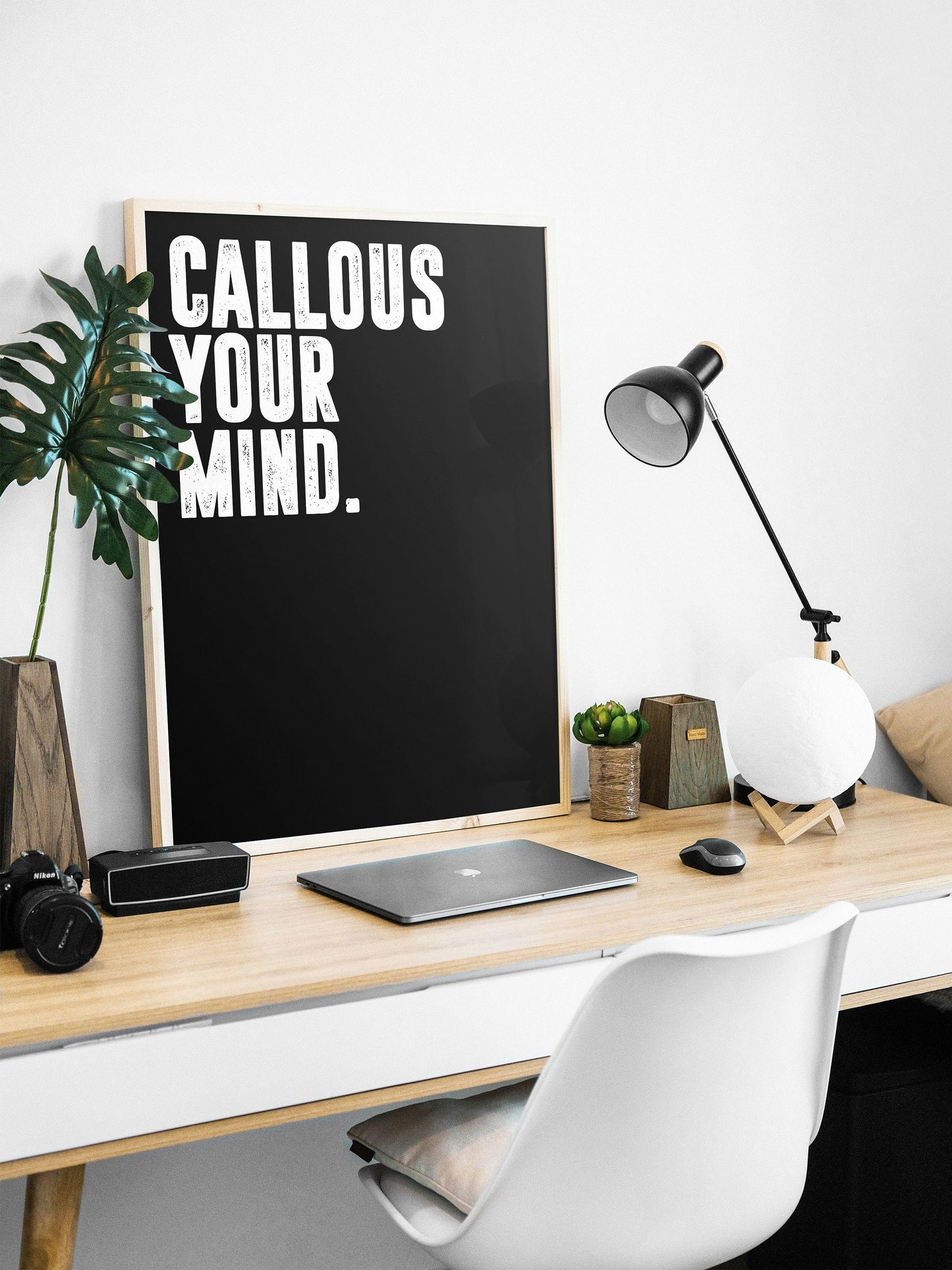 Callous Your Mind. | Motivational Poster, Wall Art Quote, Minimalist, Home Office, Gym Poster, Home Décor, Rogan, Jocko