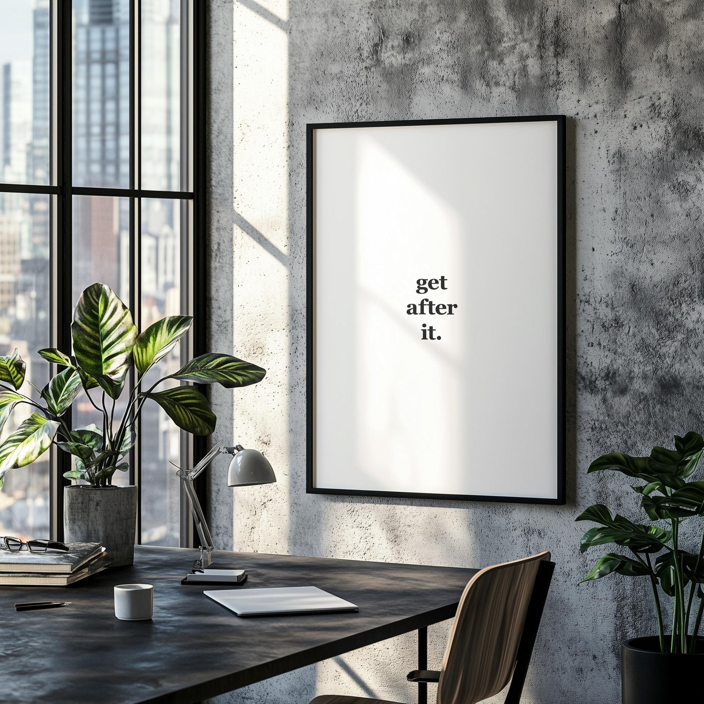 Get After It. | Motivational Poster, Wall Art, Discipline, Home Office, Gym Poster, Inspirational, Office Art, Success Quote