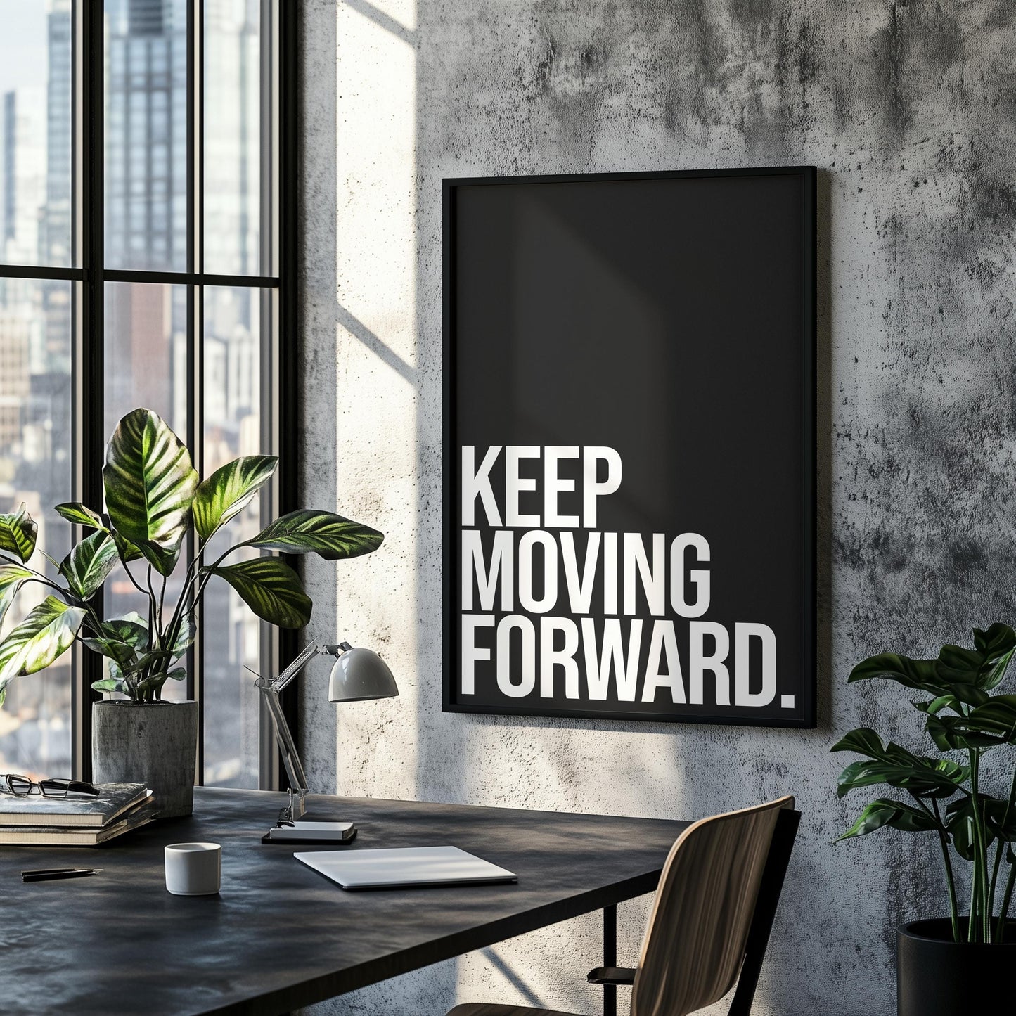 Keep Moving Forward | Motivational Poster, Wall Art, Discipline, Home Office, Gym Poster, Inspirational, Office Art, Success Quote