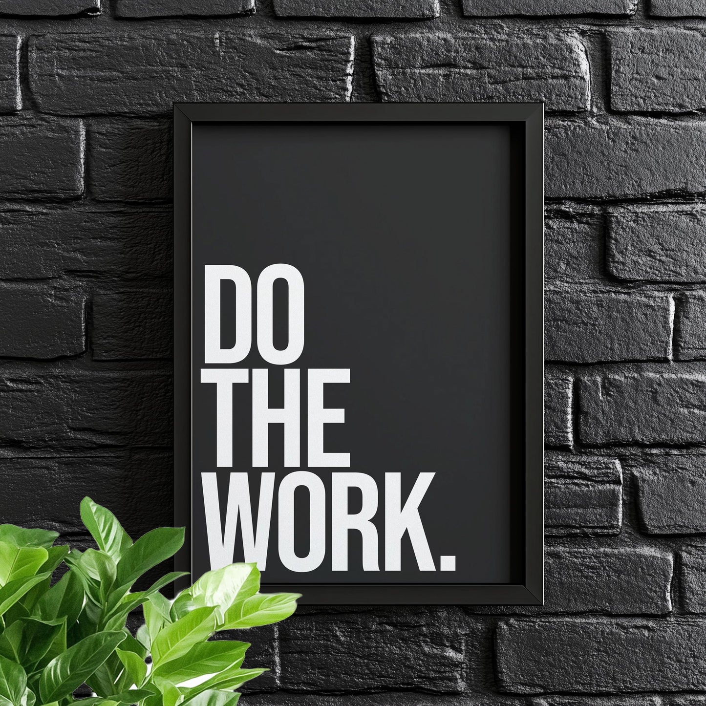 Do The Work. | Motivational Poster, Wall Art, Discipline, Home Office, Gym Poster, Inspirational, Office Art, Success Quote