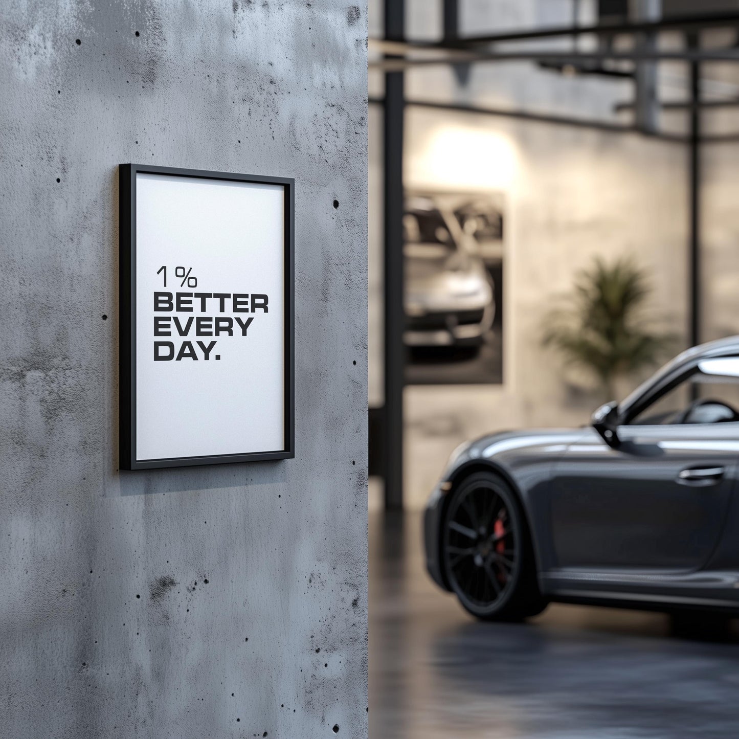 1% Better Every Day | Motivational Poster, Wall Art, Discipline, Home Office, Gym Poster, Inspirational, Office Art, Success Quote