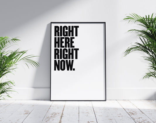 Fatboy Slim Right Here  | Wall art lyric, Minimalist, Lyric poster, Song, Inspirational Quotes, Motivation, Office Poster, Home Décor