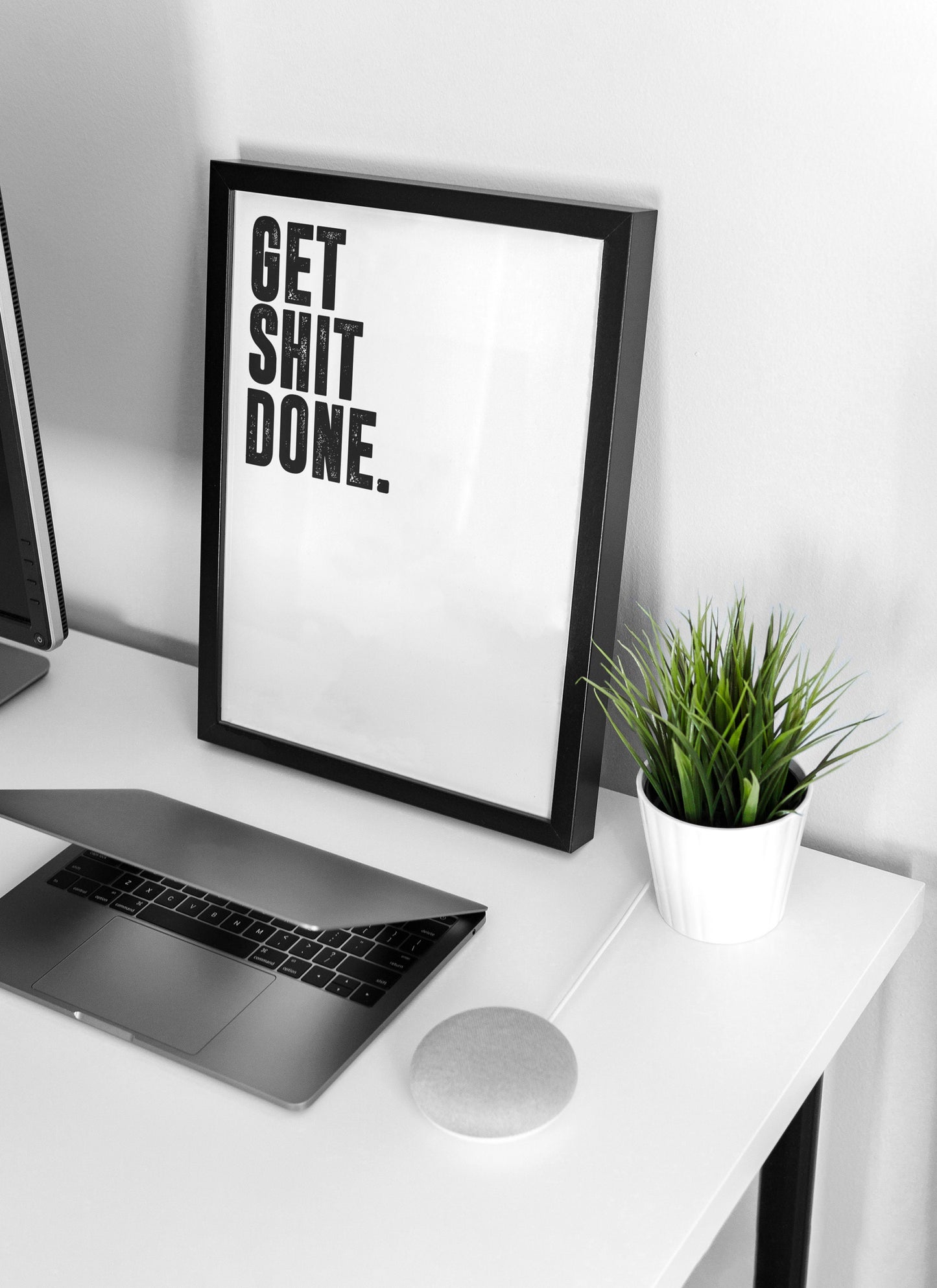 Get Shit Done | Wall art Quote, Minimalist, Wall Decor, Large Art, Inspirational Quotes, Motivation, Office Poster, Gym art Home Décor