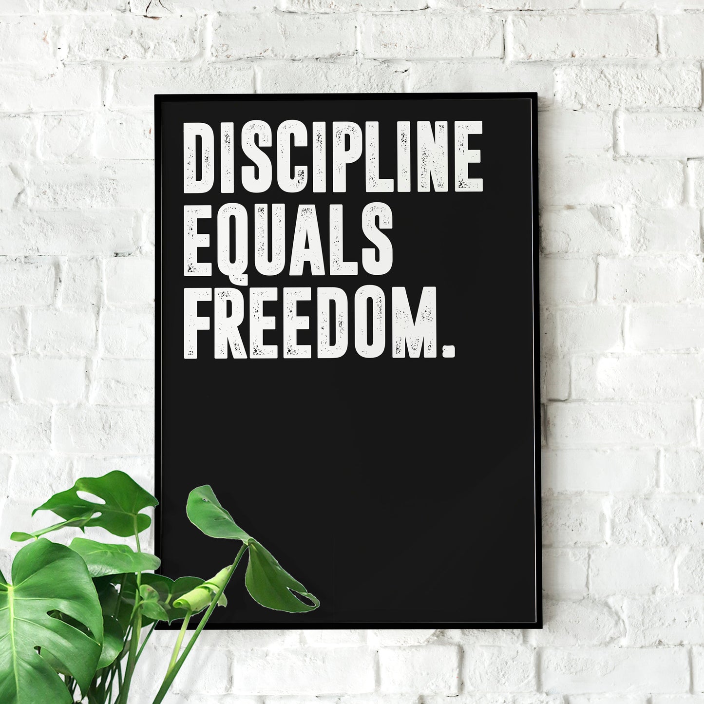 Jocko Willink Discipline Equals Freedom | Motivational Wall Art, Poster Quote, Minimalist, Home Office Print Inspirational Quotes Home Décor