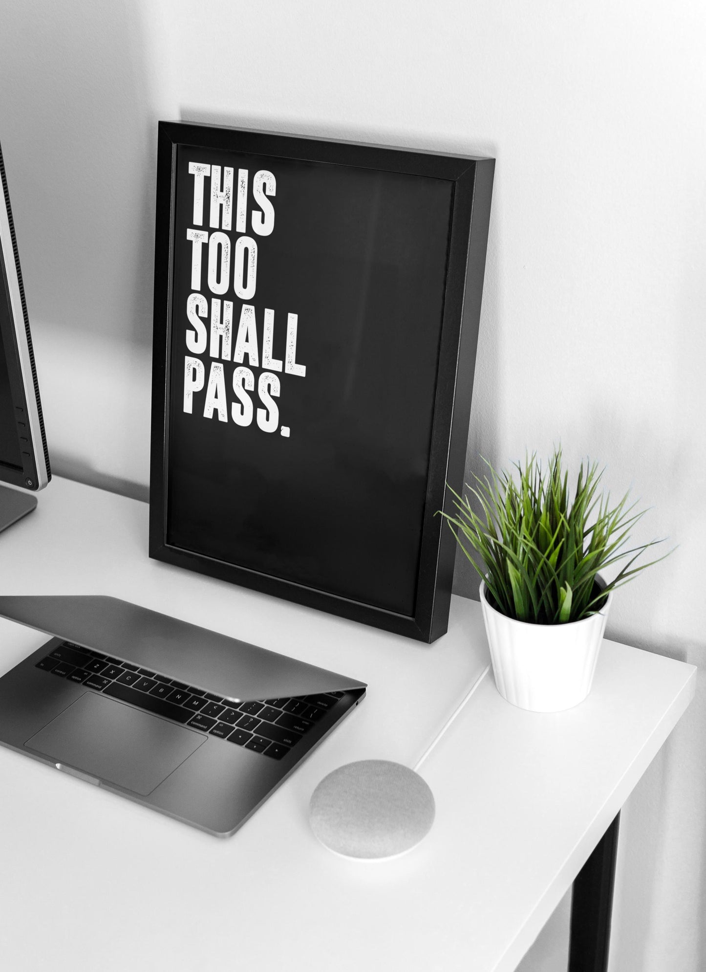 This Too Shall Pass | Motivational Wall Art, Poster Quote, Minimalist, Home Office, Inspirational, Quotes Home Décor, Home Gym, Stoic gift