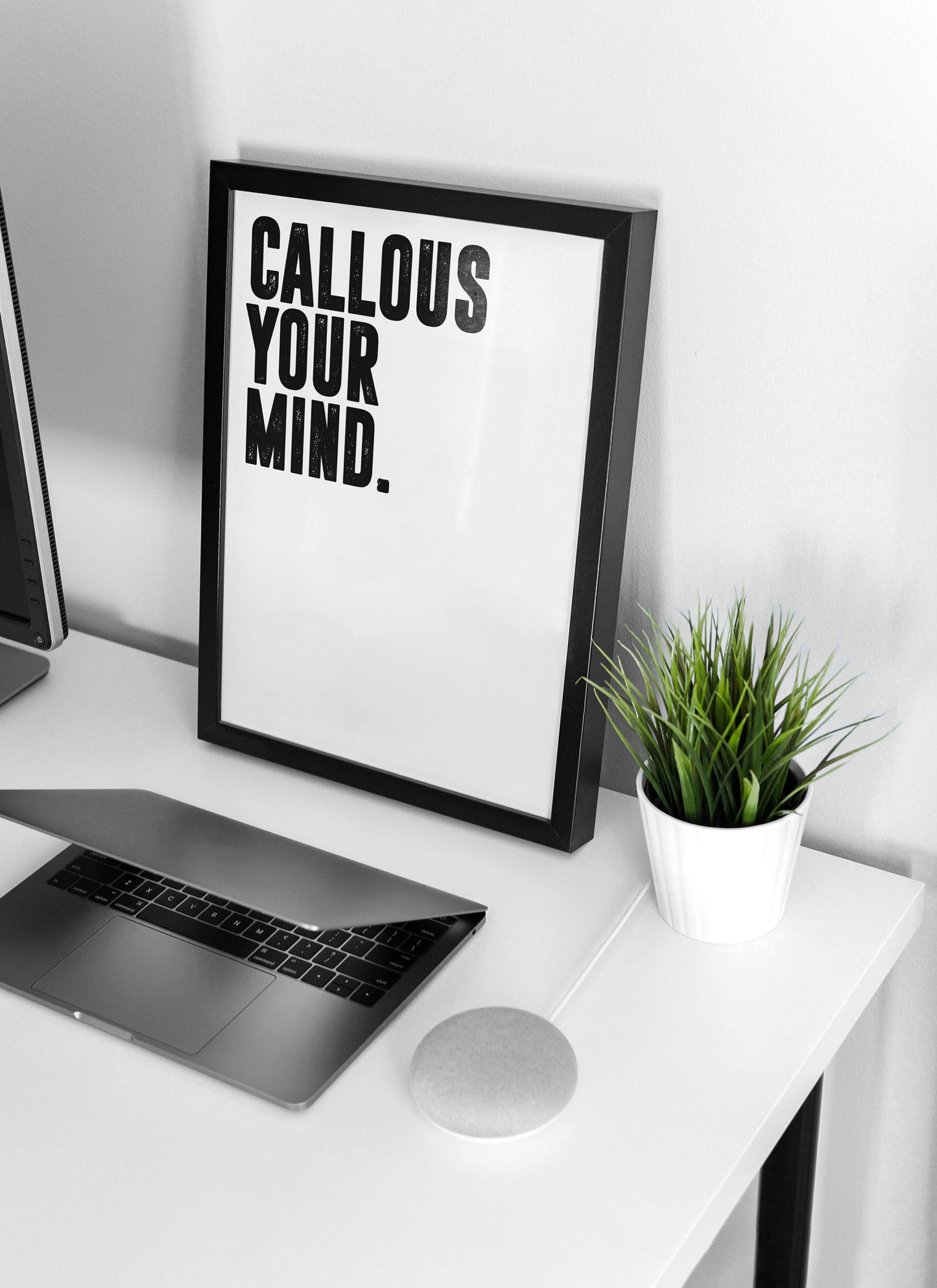 Callous Your Mind. | Motivational Poster, Wall Art Quote, Minimalist, Home Office, Gym Poster, Home Décor, Rogan, Jocko