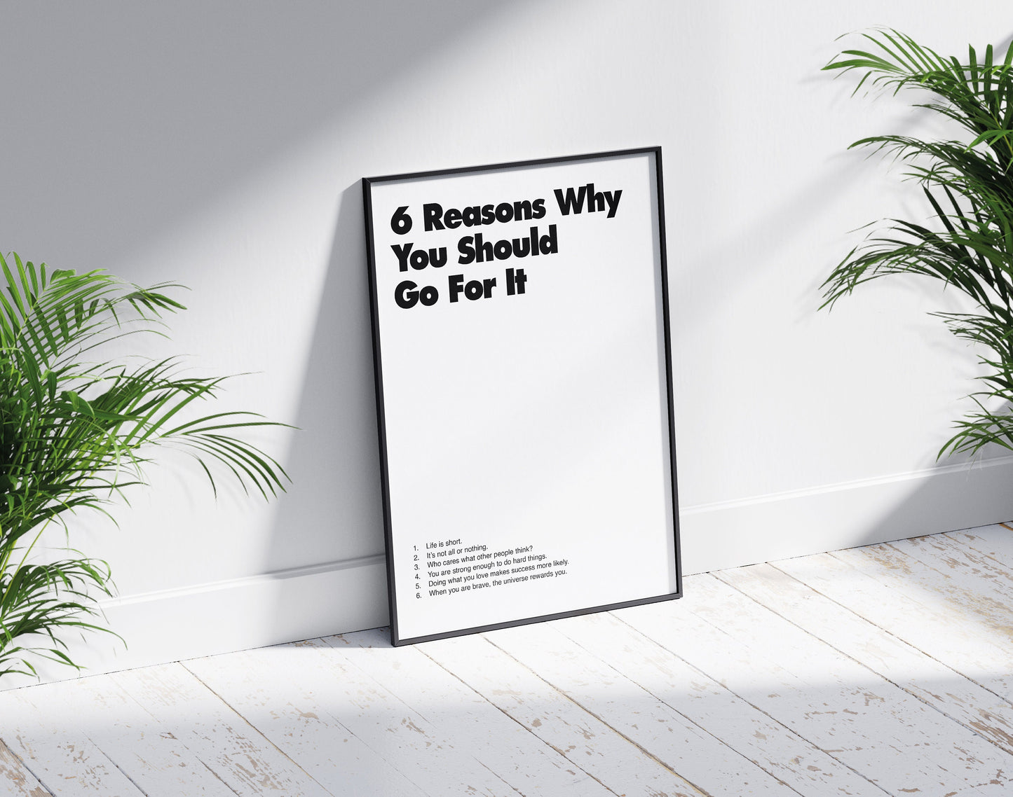 6 Reasons | Retro Poster, Minimalist, Wall Decor, Motivational poster, Inspirational Wall art, Motivation, Office Poster, Home Décor