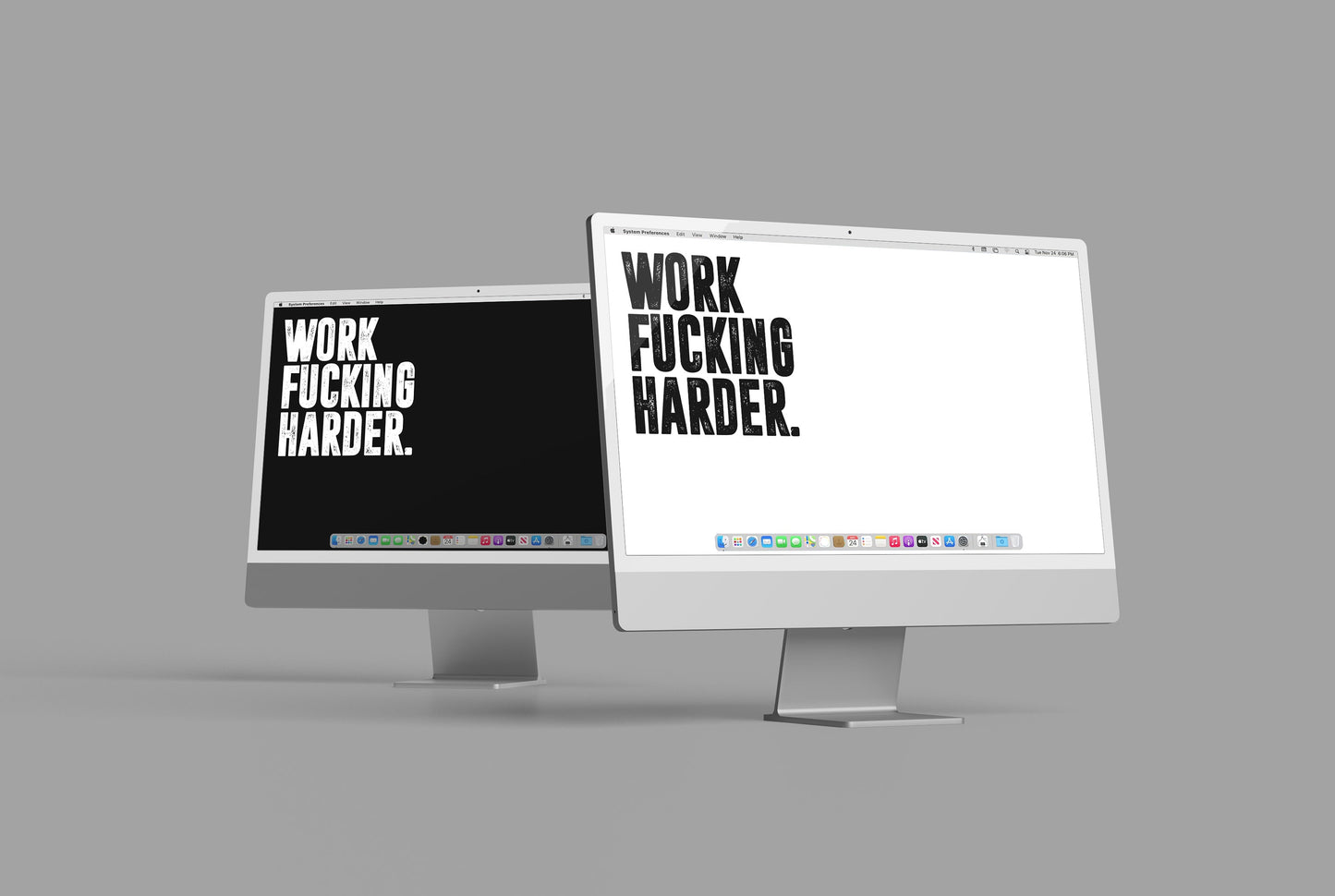 Work Fucking Harder | Desktop Background, digital download, desktop wallpaper, laptop wallpaper, Productivity, Motivation, Inspiration
