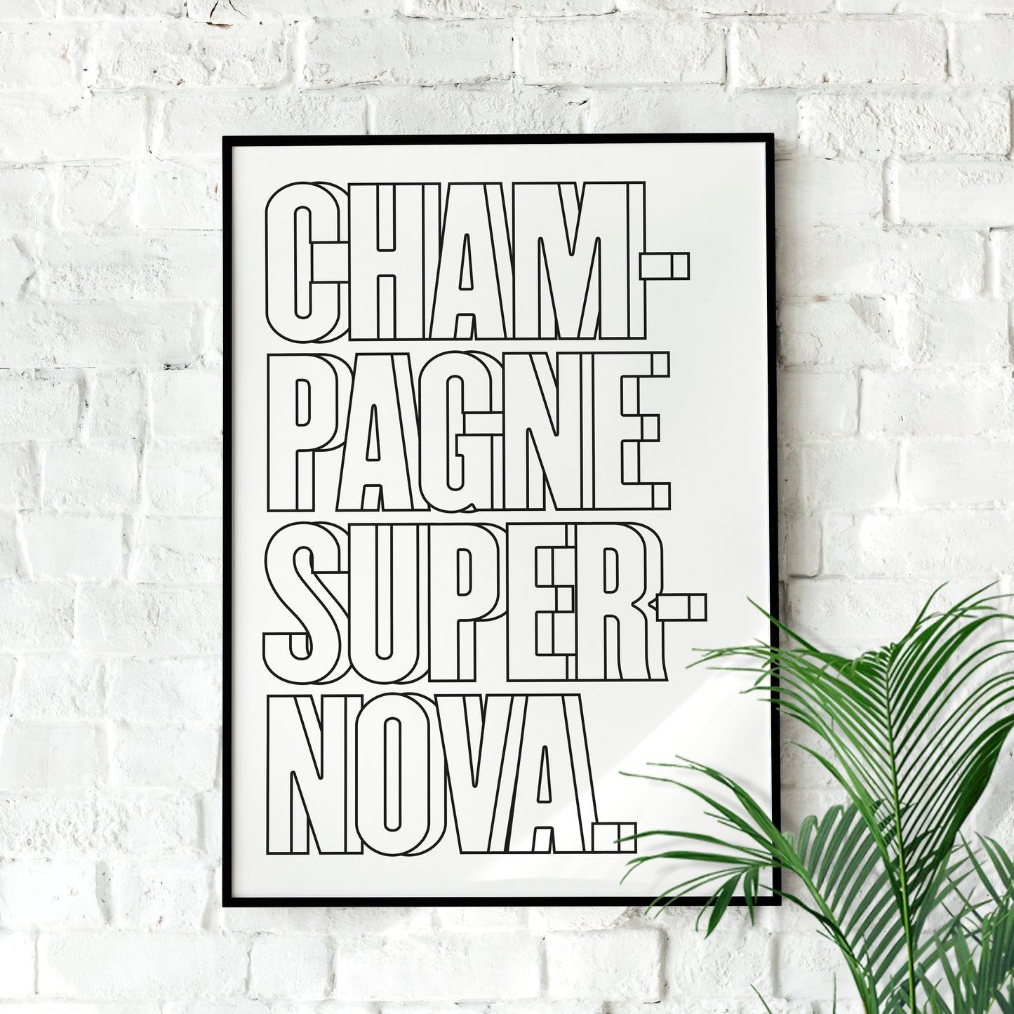 Oasis Champagne Supernova | Lyric art, Minimalist, Wall Decor, Music poster, Oasis Wall art, lyric poster, Office Poster, Home Décor