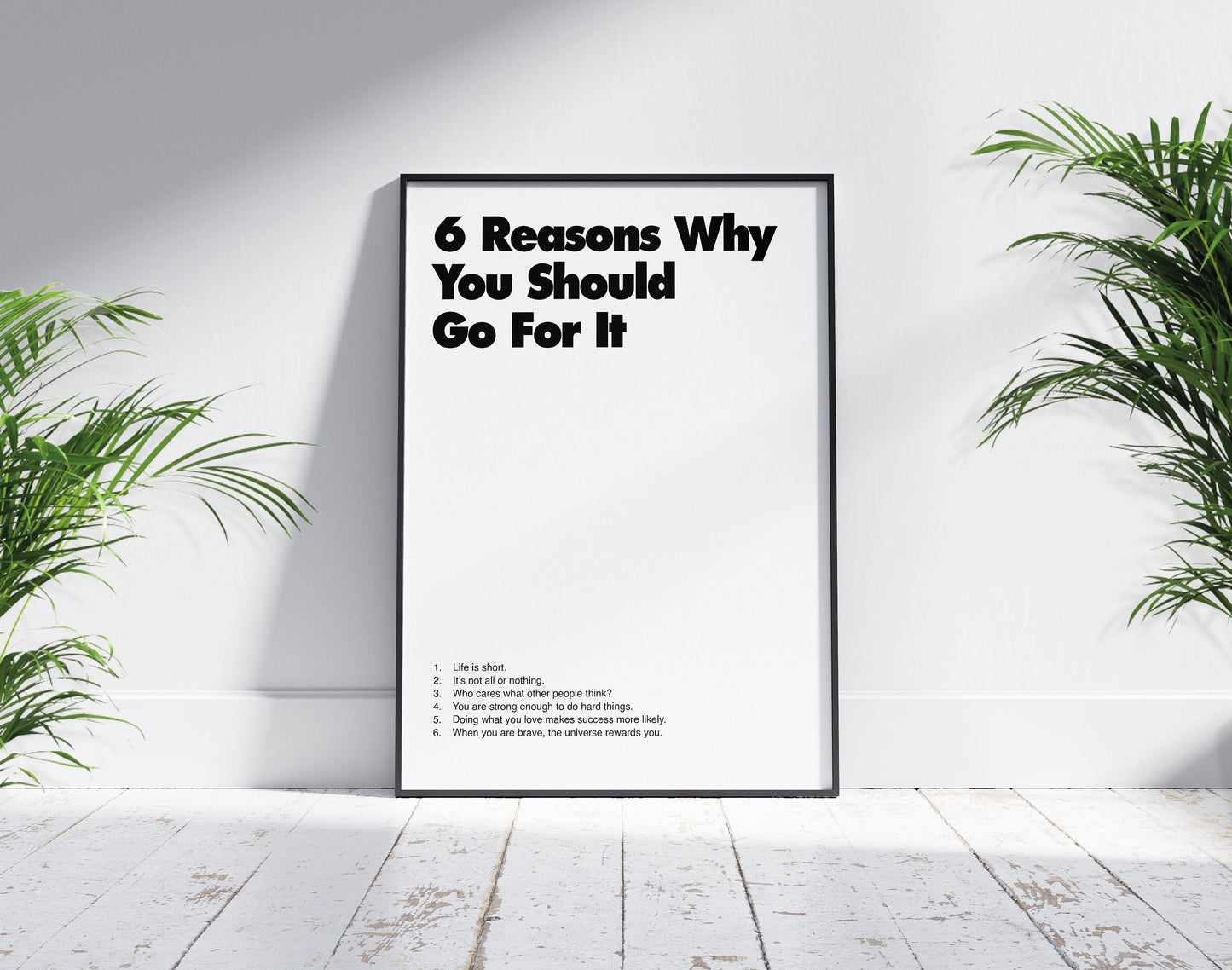 6 Reasons | Retro Poster, Minimalist, Wall Decor, Motivational poster, Inspirational Wall art, Motivation, Office Poster, Home Décor