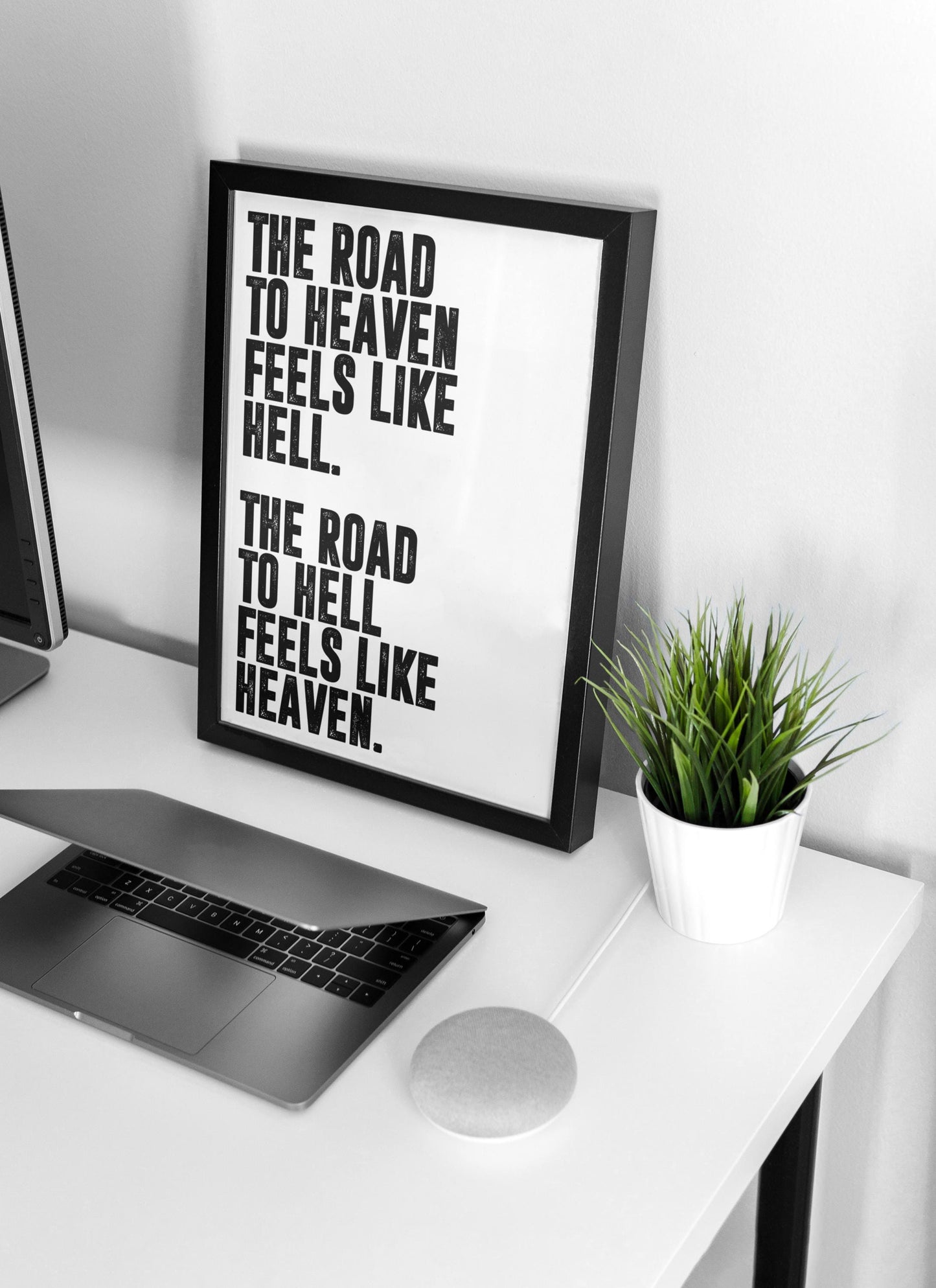Road to Heaven | Motivational Poster, Wall Art, Discipline, Home Office, Gym Poster, Inspirational, Office Art, Success Quote