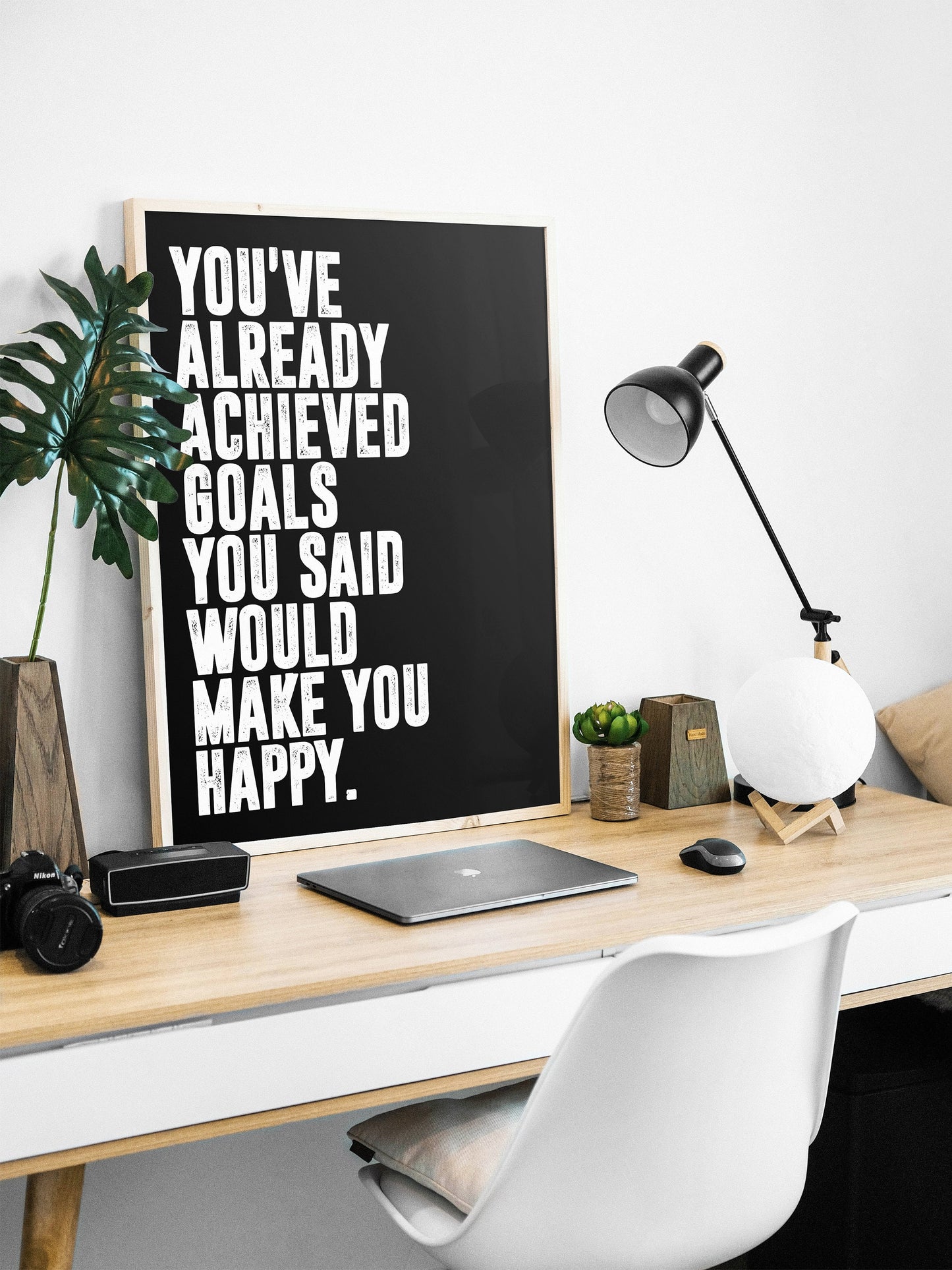 Alex Hormozi - You've Already Achieved Goals Quote | Motivational Poster, Wall Art, Minimalist, Home Office, Gym Poster, Joe Rogan, Quote