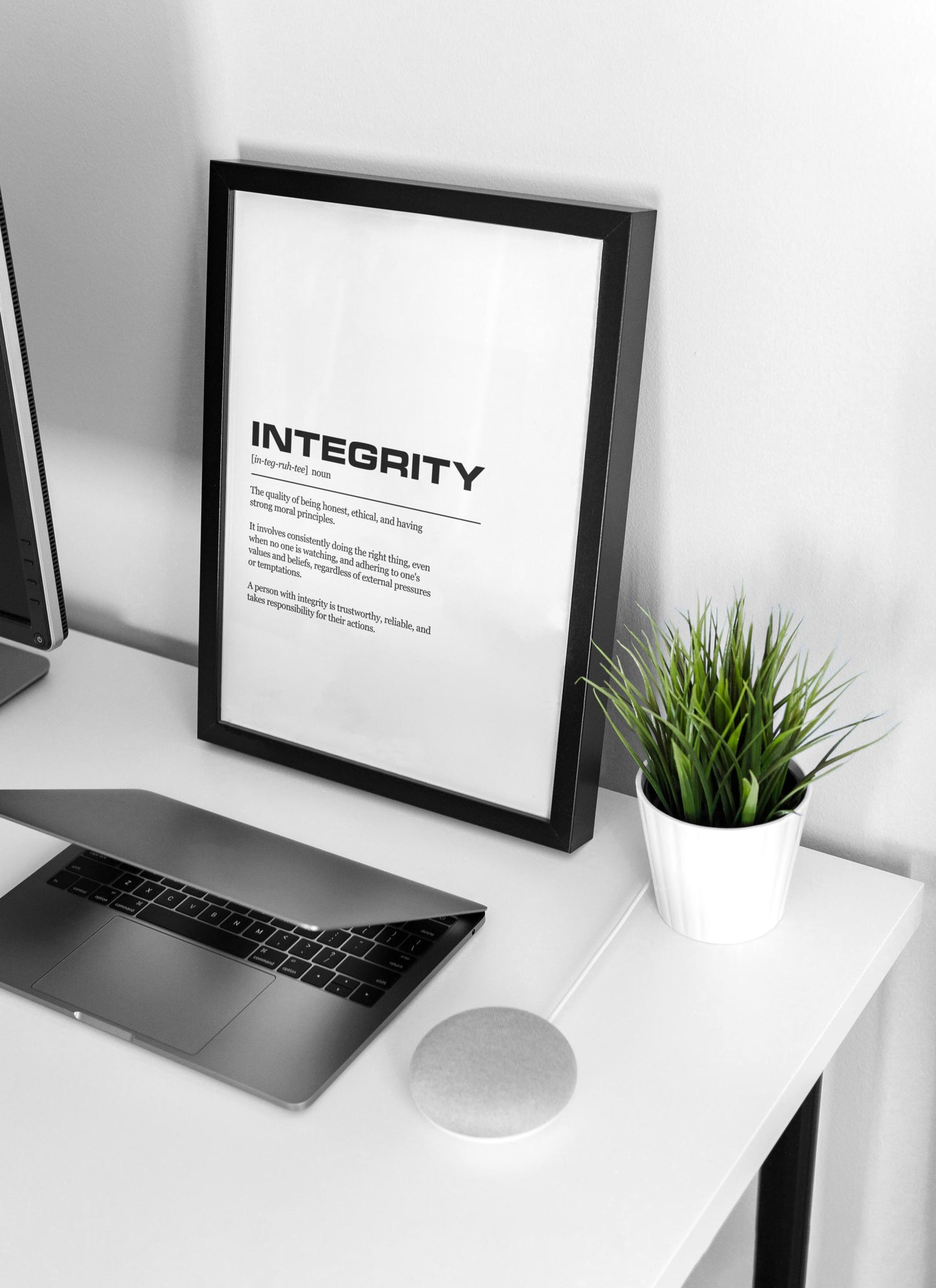 Integrity Definition Inspirational Office Poster Wall Art Print | Inspirational Quotes | Motivational Prints | Motivational Wall Decor