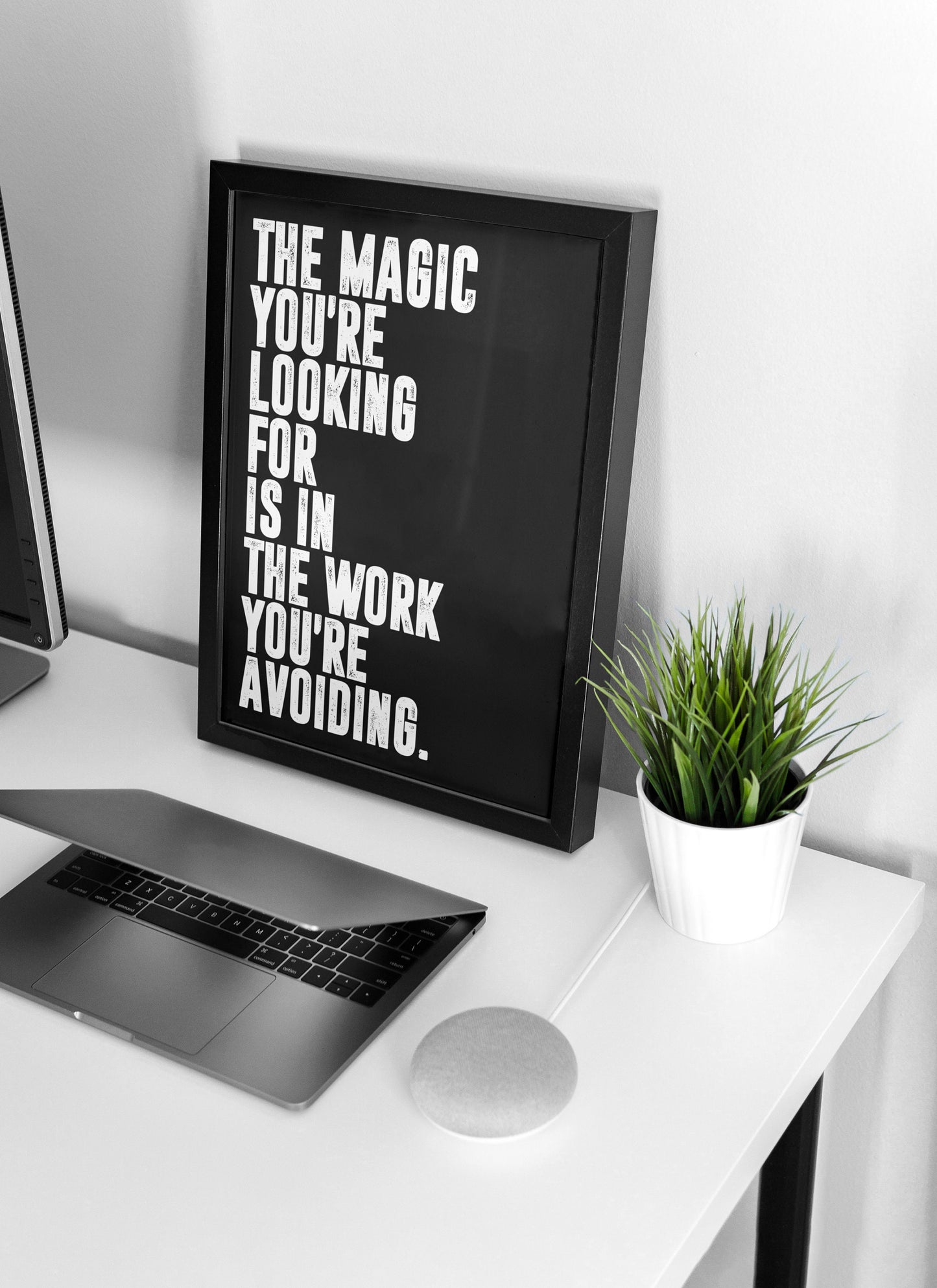 Chris Williamson - The Magic You're Looking for Quote | Motivational Poster, Wall Art, Minimalist, Home Office, Gym Poster, Joe Rogan, Quote