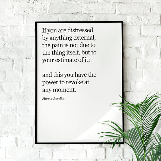 Marcus Aurelius Poster | Stoic Art Print, Marcus Aurelius Quote Print, Marcus Aurelius Art for Stoics, Stoicism Gift, Marcus Aurelius Gift