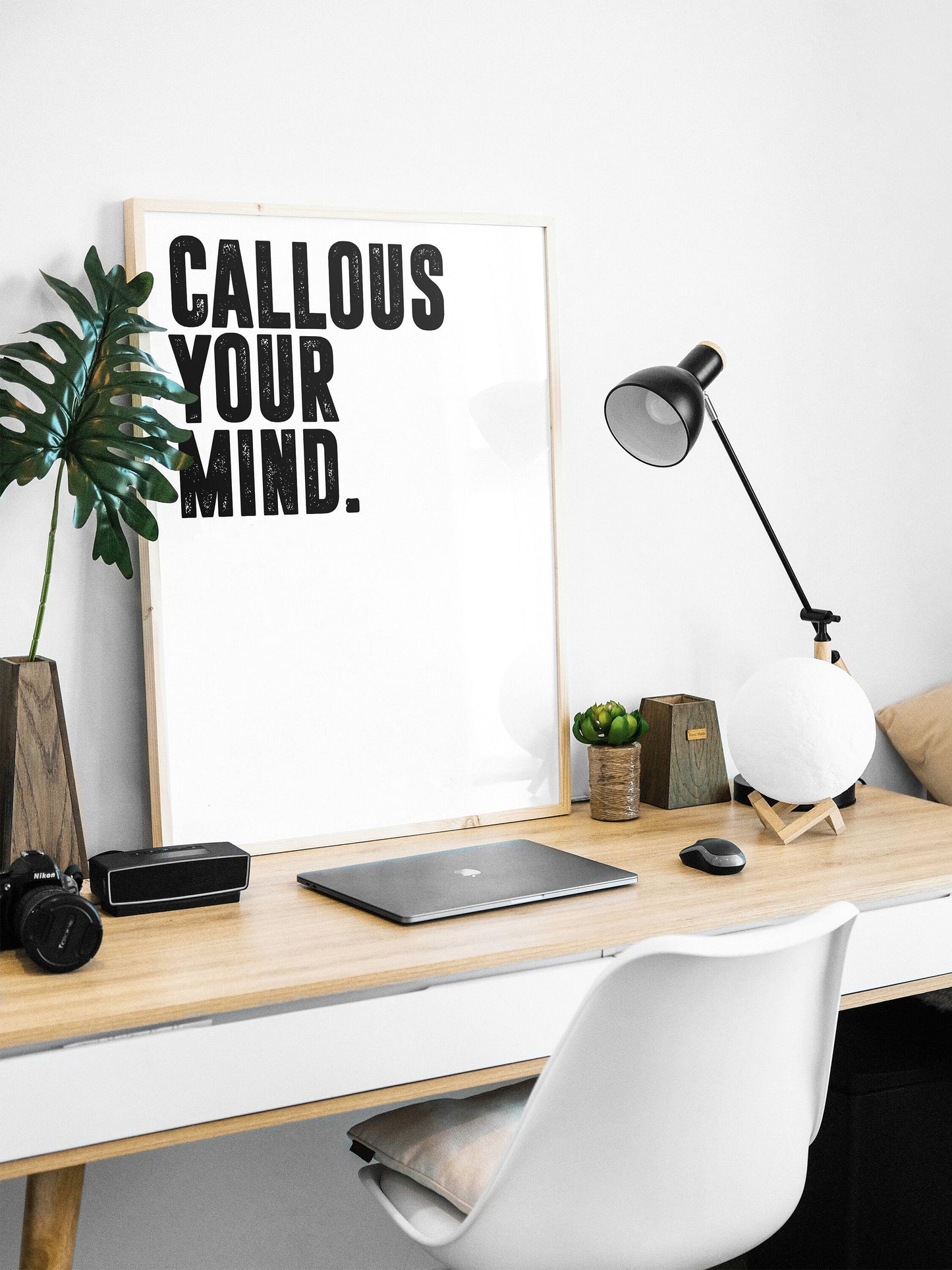 Callous Your Mind. | Motivational Poster, Wall Art Quote, Minimalist, Home Office, Gym Poster, Home Décor, Rogan, Jocko