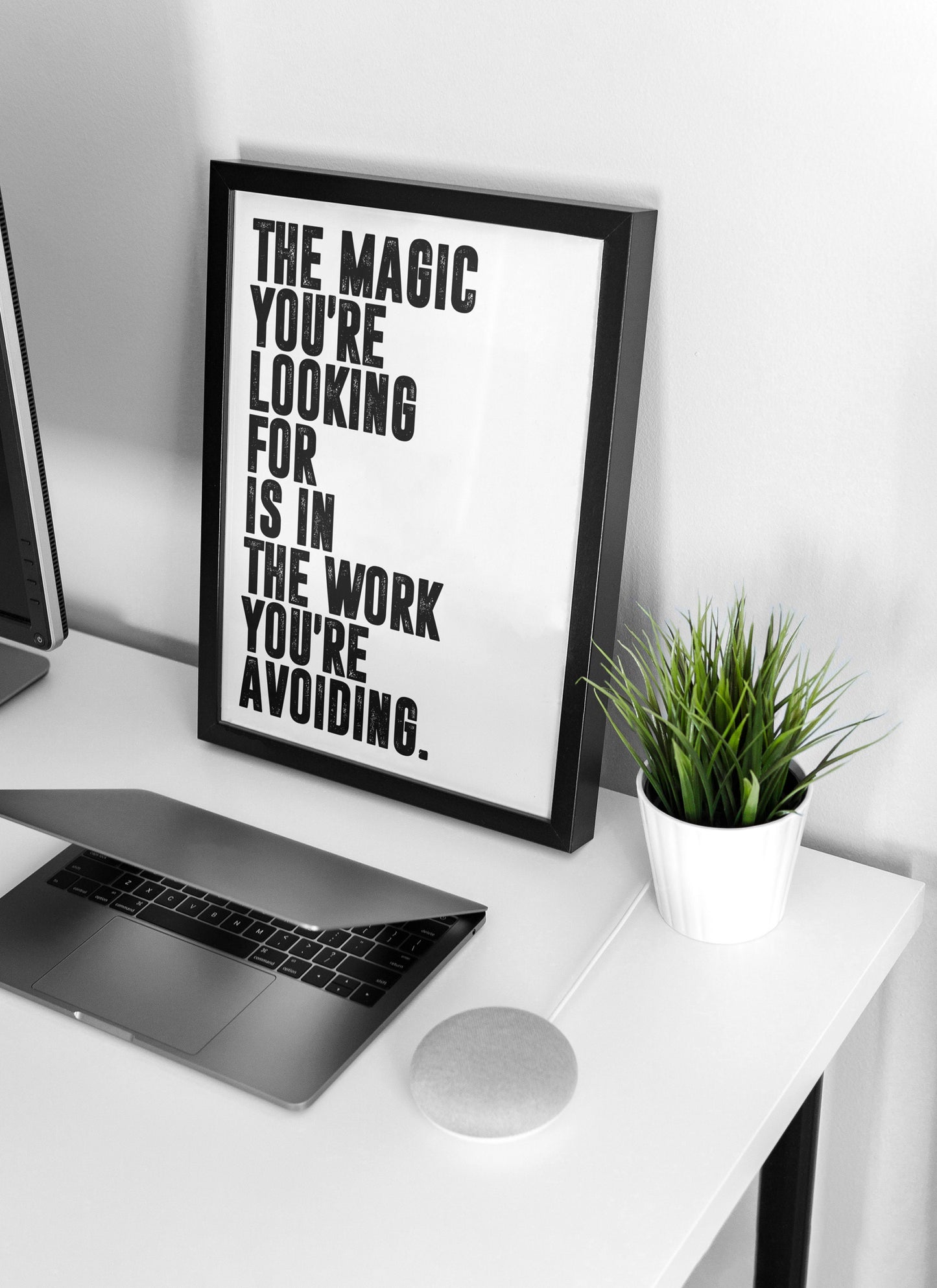 Chris Williamson - The Magic You're Looking for Quote | Motivational Poster, Wall Art, Minimalist, Home Office, Gym Poster, Joe Rogan, Quote