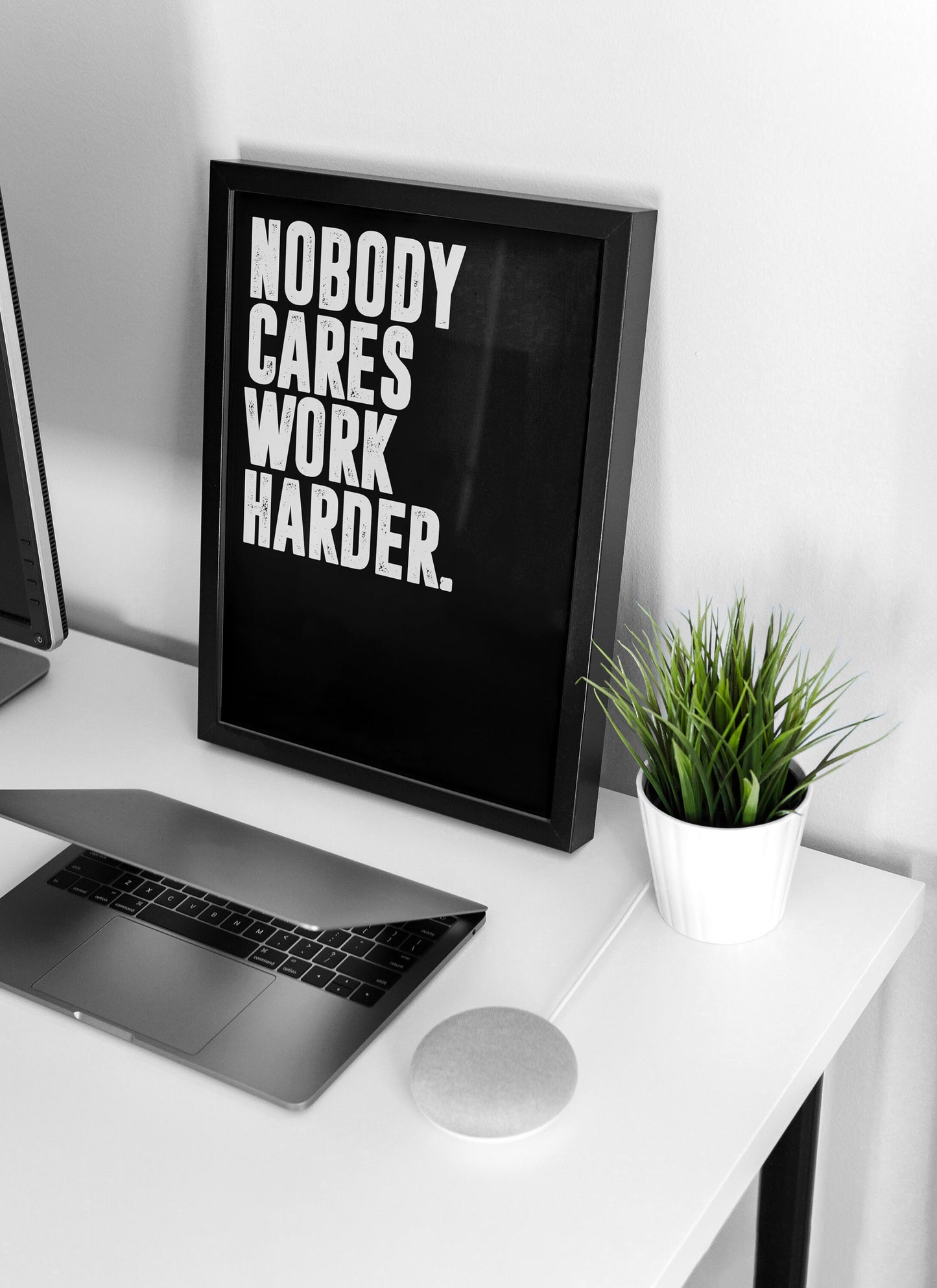 Jocko Willink Nobody Cares Work Harder | Motivational Poster, Wall Art Quote, Minimalist, Home Office, Gym Poster, Home Décor, Joe Rogan