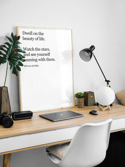Marcus Aurelius Poster | Stoic Art Print, Marcus Aurelius Quote Print, Marcus Aurelius Art for Stoics, Stoicism Gift, Marcus Aurelius Gift