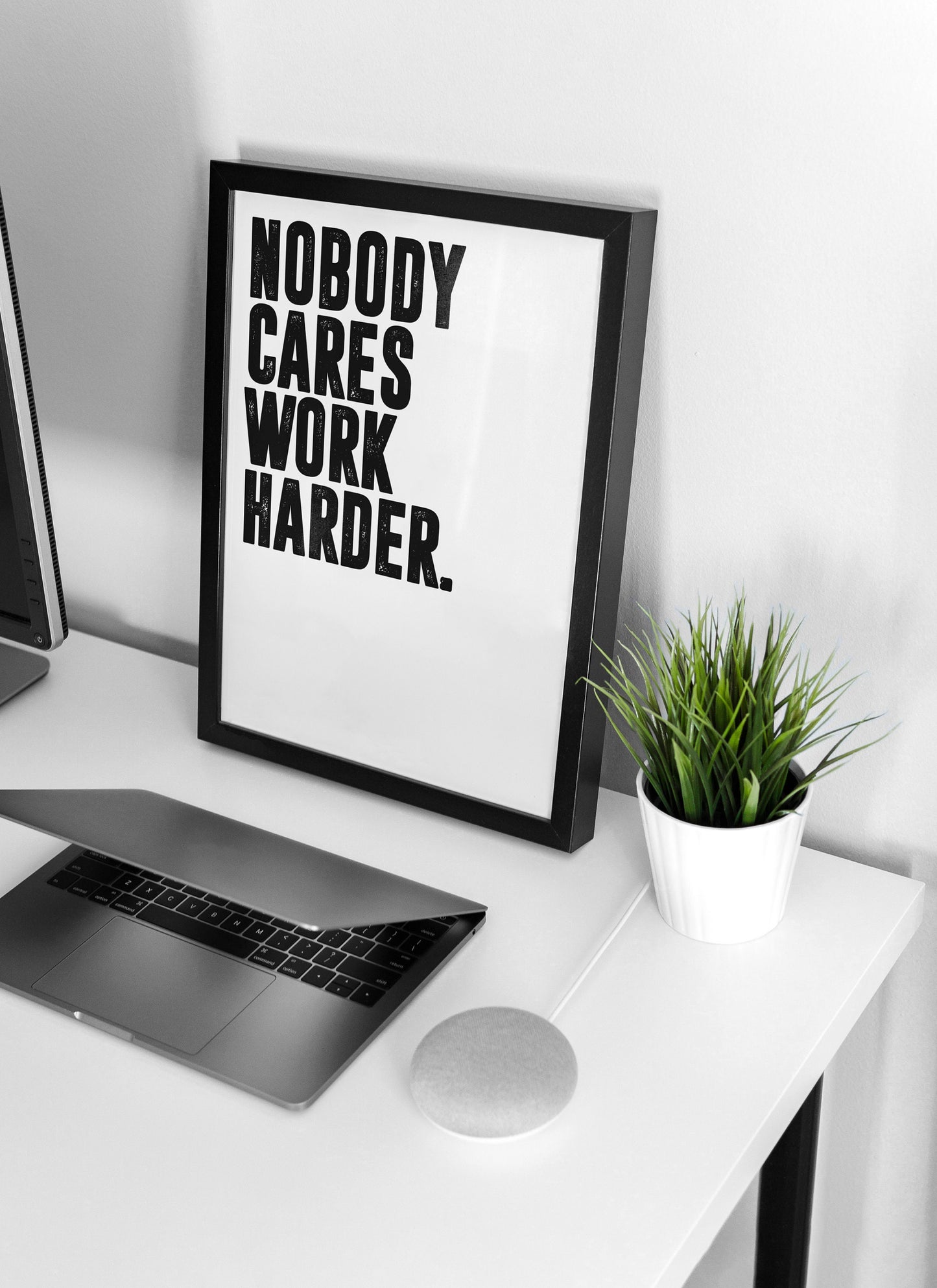 Jocko Willink Nobody Cares Work Harder | Motivational Poster, Wall Art Quote, Minimalist, Home Office, Gym Poster, Home Décor, Joe Rogan
