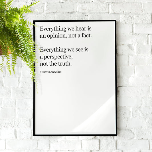 Marcus Aurelius Poster | Stoic Art Print, Marcus Aurelius Quote Print, Marcus Aurelius Art for Stoics, Stoicism Gift, Marcus Aurelius Gift