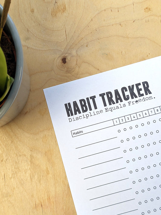 Monthly Habit Tracker Printable Landscape, Habit Tracker Template, Routine Tracker, 30 Day Habit Challenge, A4 /A3/Letter, Instant Download