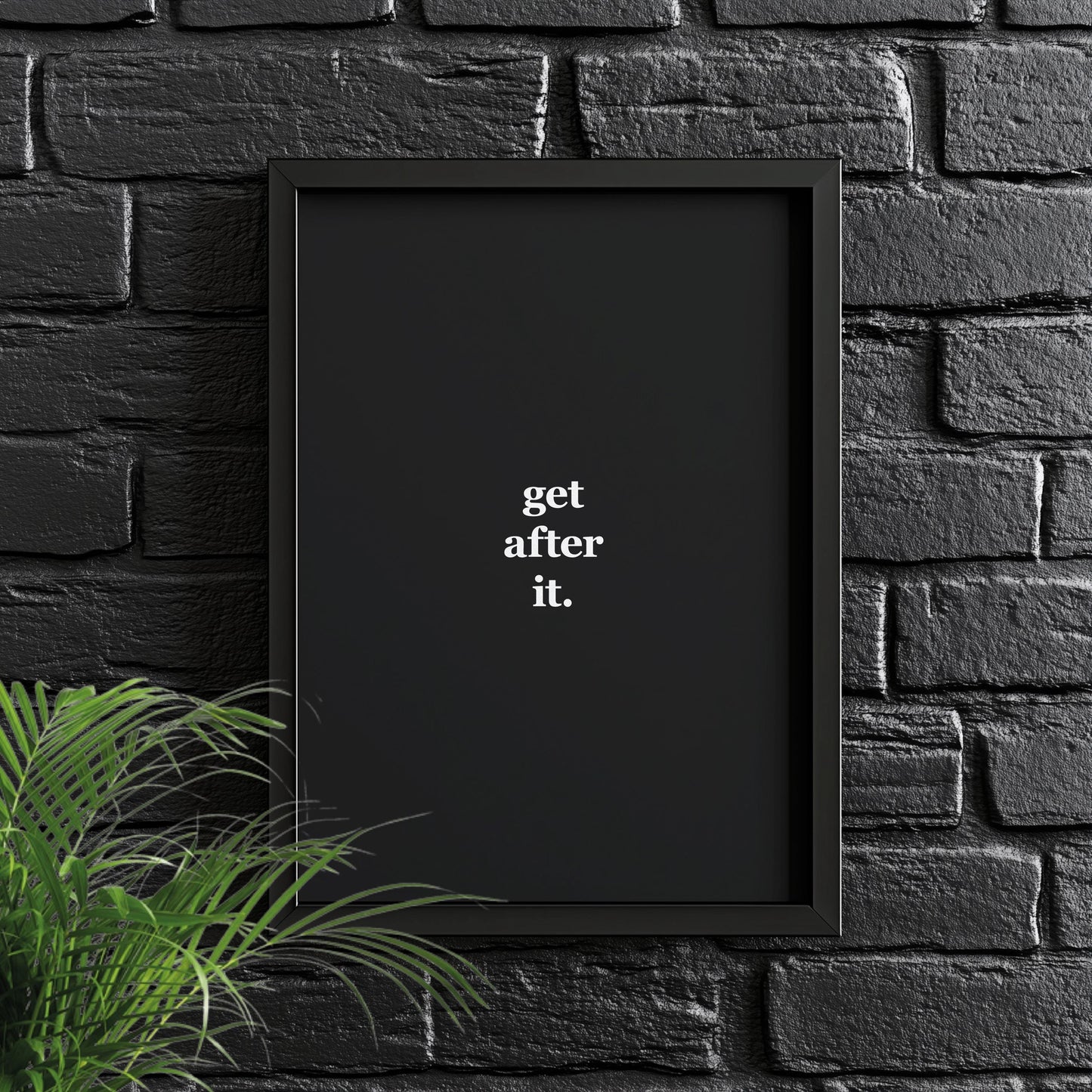 Get After It. | Motivational Poster, Wall Art, Discipline, Home Office, Gym Poster, Inspirational, Office Art, Success Quote