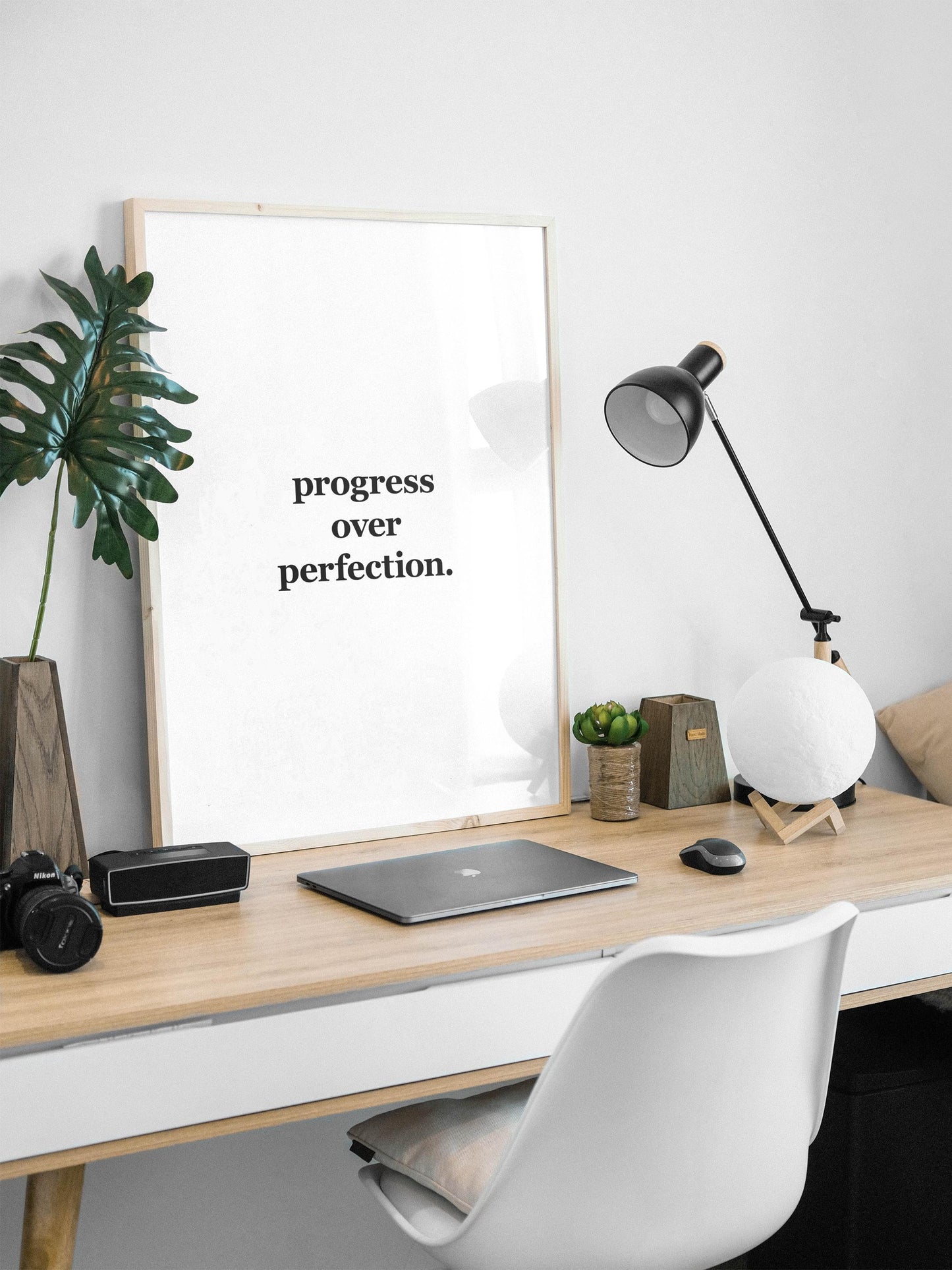 Progress Over Perfection | Motivational Poster, Wall Art, Discipline, Home Office, Gym Poster, Inspirational, Office Art, Success Quote
