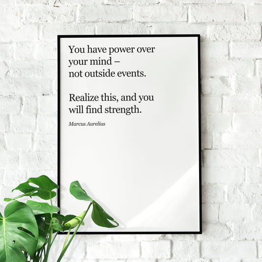 Marcus Aurelius Poster | Stoic Art Print, Marcus Aurelius Quote Print, Marcus Aurelius Art for Stoics, Stoicism Gift, Marcus Aurelius Gift