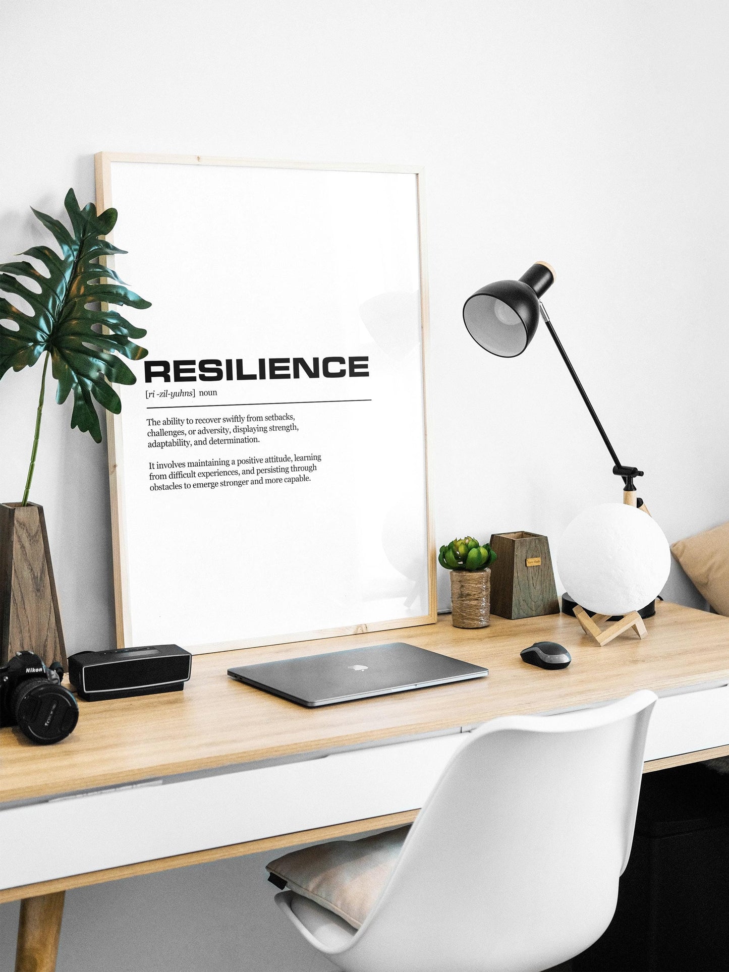 Resilience Definition Inspirational Office Poster Wall Art Print | Inspirational Quotes | Motivational Prints | Motivational Wall Decor
