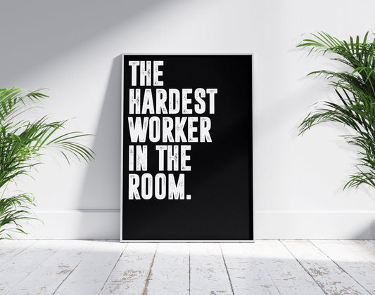 Dwayne Johnson | Motivational Poster, Wall Art Quote, Minimalist, Home Office Print Inspirational Quotes, Home Décor, Gym poster, Typography