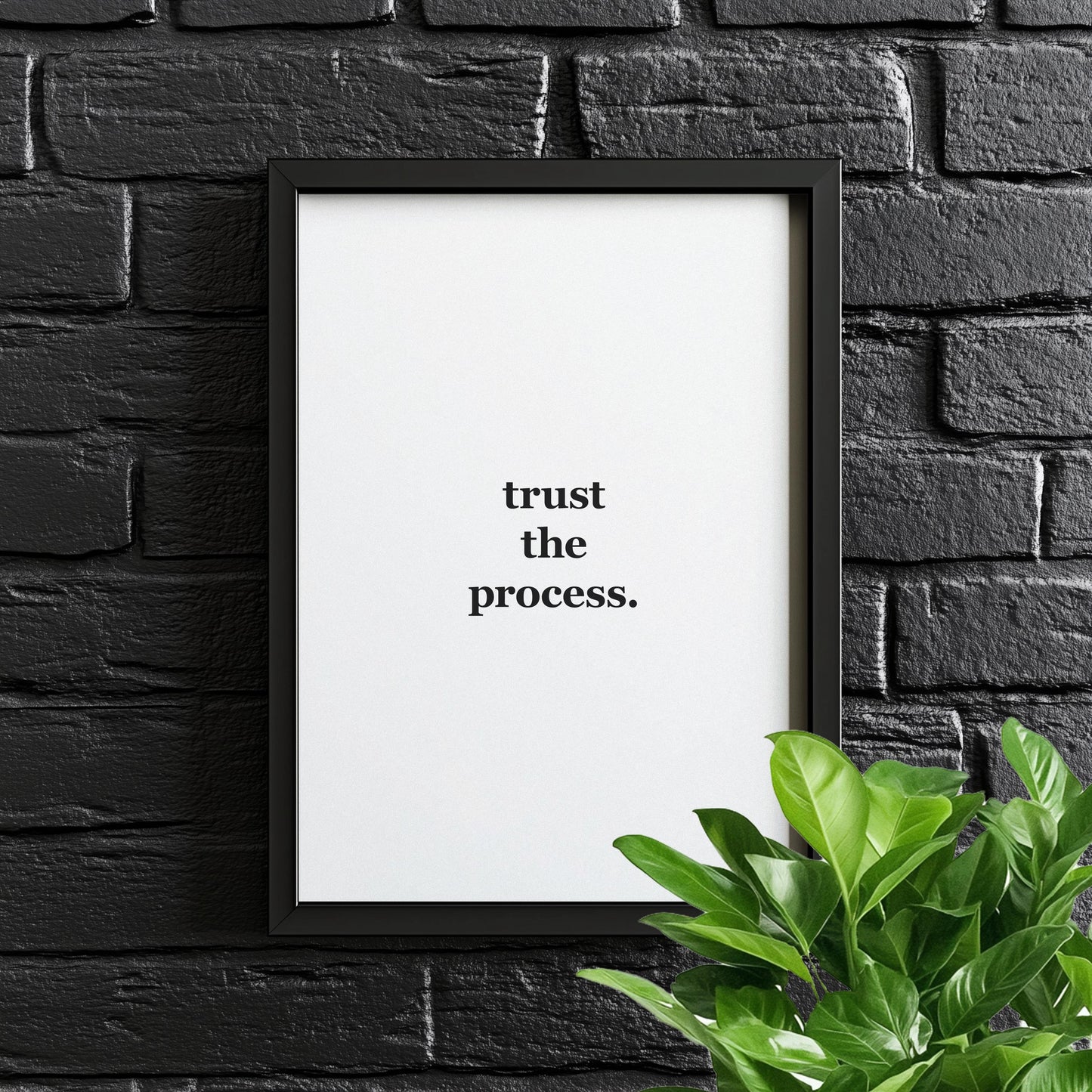 Trust the Process | Motivational Poster, Wall Art, Discipline, Home Office, Gym Poster, Inspirational, Office Art, Success Quote