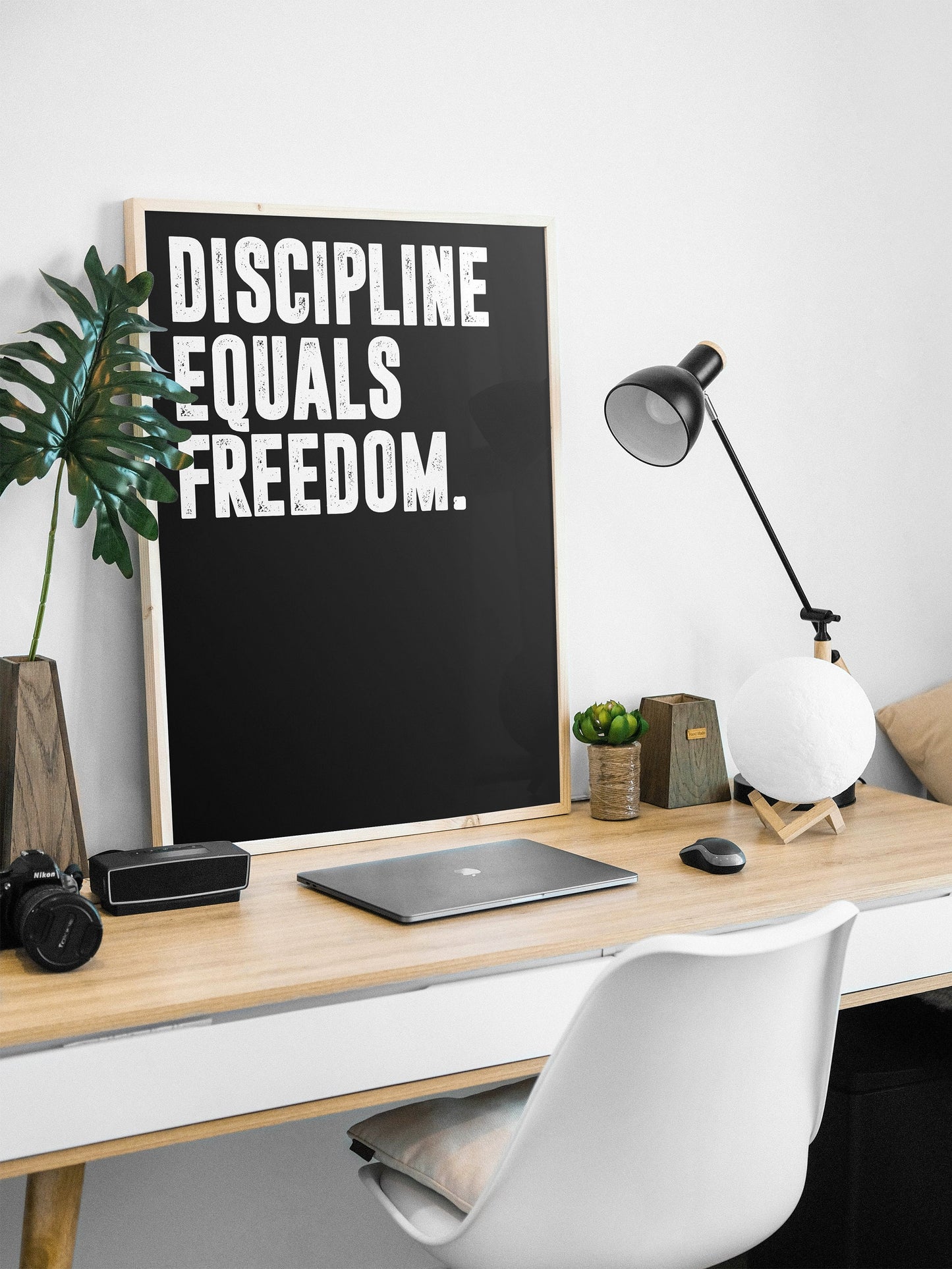 Jocko Willink Discipline Equals Freedom | Motivational Wall Art, Poster Quote, Minimalist, Home Office Print Inspirational Quotes Home Décor