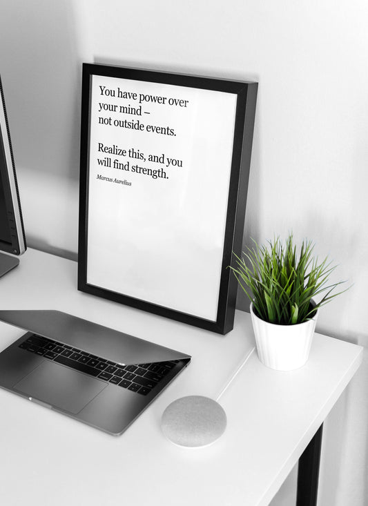 Marcus Aurelius Poster | Stoic Art Print, Marcus Aurelius Quote Print, Marcus Aurelius Art for Stoics, Stoicism Gift, Marcus Aurelius Gift