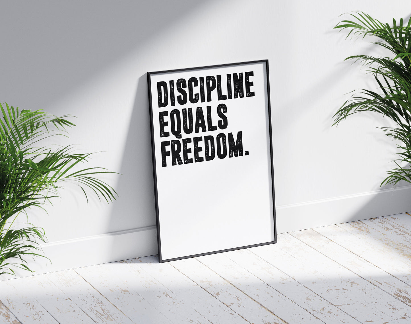 Jocko Willink Discipline Equals Freedom | Motivational Poster, Wall Art Quote, Minimalist, Home Office Print Inspirational Quotes Home Décor